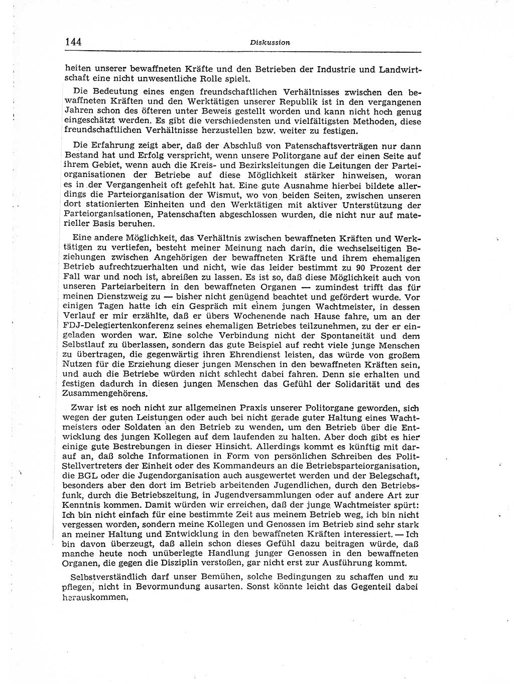 Neuer Weg (NW), Organ des Zentralkomitees (ZK) der SED (Sozialistische Einheitspartei Deutschlands) für Fragen des Parteiaufbaus und des Parteilebens, [Deutsche Demokratische Republik (DDR)] 13. Jahrgang 1958, Seite 144 (NW ZK SED DDR 1958, S. 144)