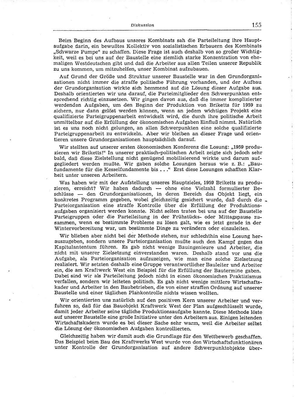 Neuer Weg (NW), Organ des Zentralkomitees (ZK) der SED (Sozialistische Einheitspartei Deutschlands) für Fragen des Parteiaufbaus und des Parteilebens, [Deutsche Demokratische Republik (DDR)] 13. Jahrgang 1958, Seite 155 (NW ZK SED DDR 1958, S. 155)