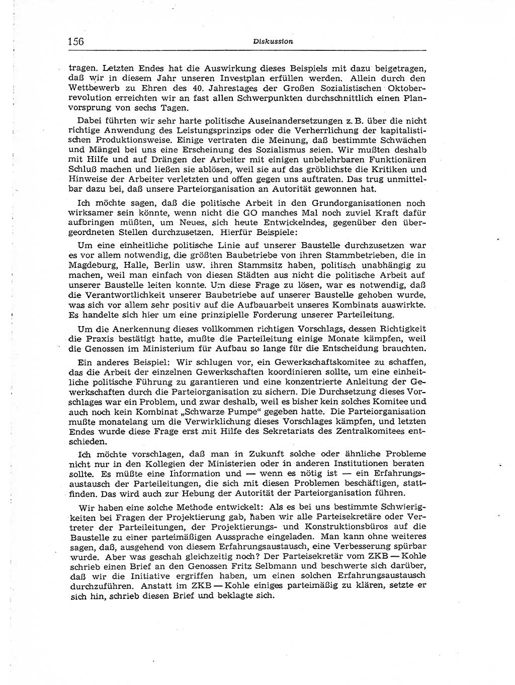 Neuer Weg (NW), Organ des Zentralkomitees (ZK) der SED (Sozialistische Einheitspartei Deutschlands) für Fragen des Parteiaufbaus und des Parteilebens, [Deutsche Demokratische Republik (DDR)] 13. Jahrgang 1958, Seite 156 (NW ZK SED DDR 1958, S. 156)