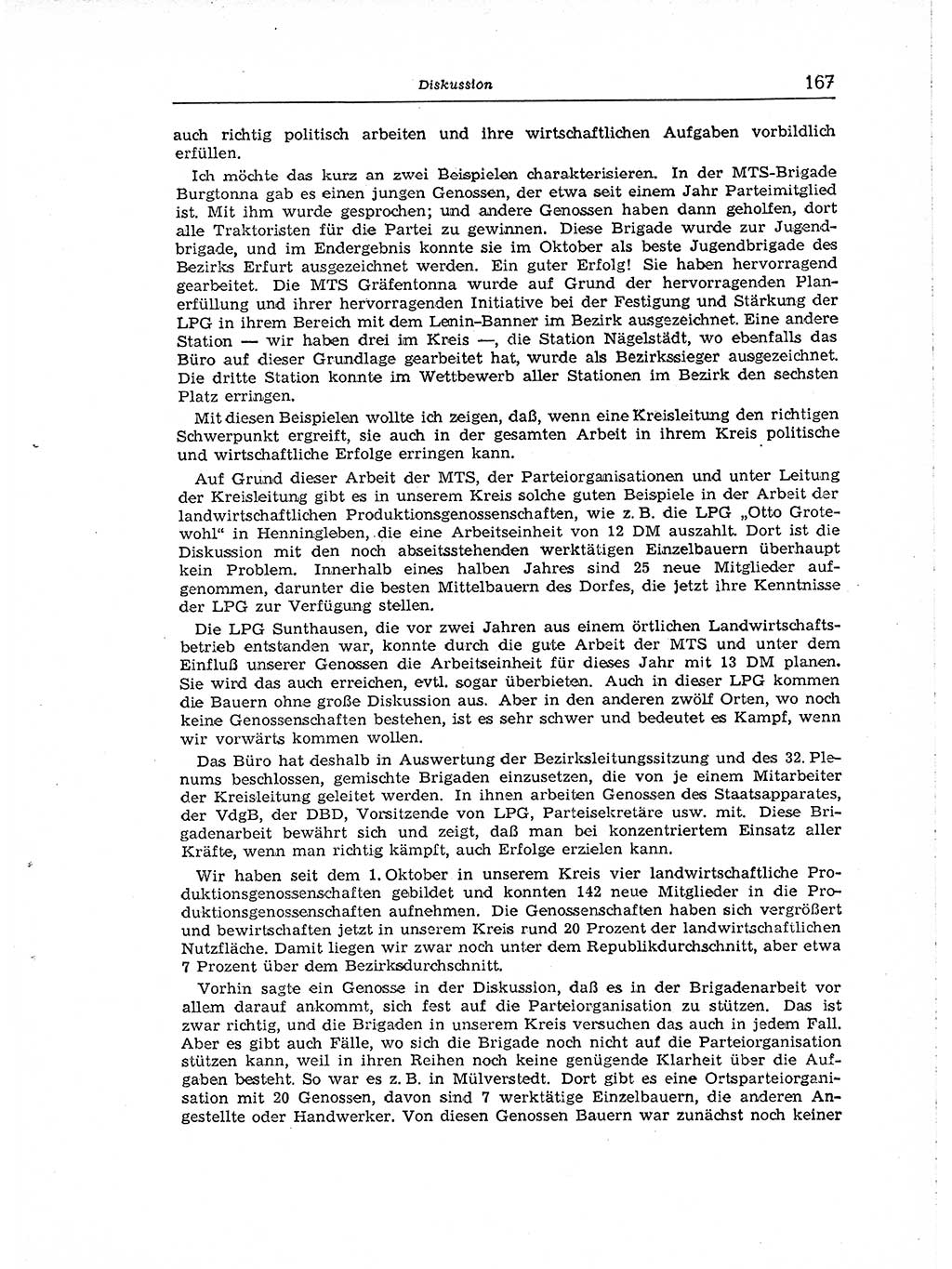 Neuer Weg (NW), Organ des Zentralkomitees (ZK) der SED (Sozialistische Einheitspartei Deutschlands) für Fragen des Parteiaufbaus und des Parteilebens, [Deutsche Demokratische Republik (DDR)] 13. Jahrgang 1958, Seite 167 (NW ZK SED DDR 1958, S. 167)