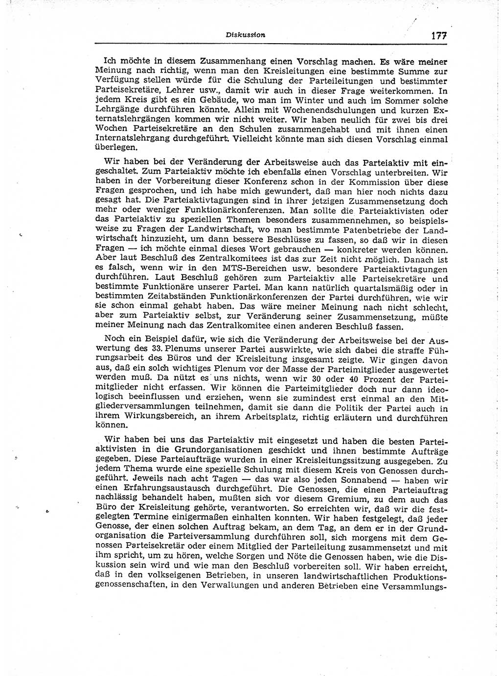Neuer Weg (NW), Organ des Zentralkomitees (ZK) der SED (Sozialistische Einheitspartei Deutschlands) für Fragen des Parteiaufbaus und des Parteilebens, [Deutsche Demokratische Republik (DDR)] 13. Jahrgang 1958, Seite 177 (NW ZK SED DDR 1958, S. 177)