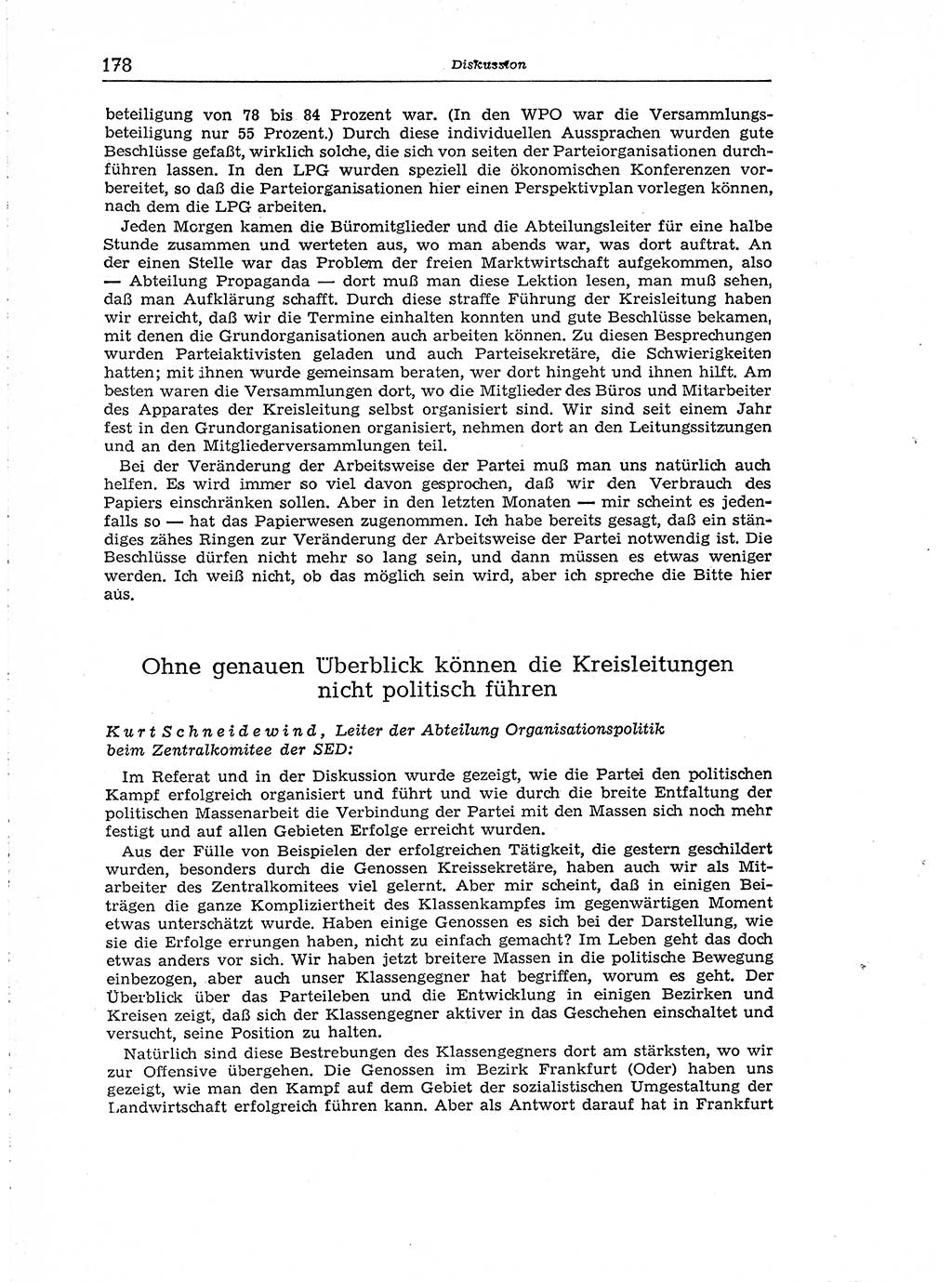 Neuer Weg (NW), Organ des Zentralkomitees (ZK) der SED (Sozialistische Einheitspartei Deutschlands) für Fragen des Parteiaufbaus und des Parteilebens, [Deutsche Demokratische Republik (DDR)] 13. Jahrgang 1958, Seite 178 (NW ZK SED DDR 1958, S. 178)