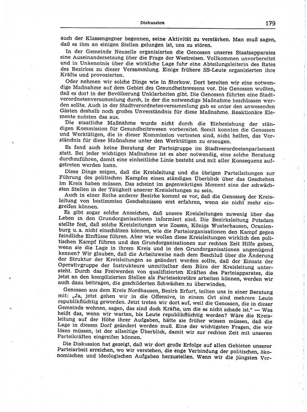 Neuer Weg (NW), Organ des Zentralkomitees (ZK) der SED (Sozialistische Einheitspartei Deutschlands) für Fragen des Parteiaufbaus und des Parteilebens, [Deutsche Demokratische Republik (DDR)] 13. Jahrgang 1958, Seite 179 (NW ZK SED DDR 1958, S. 179)