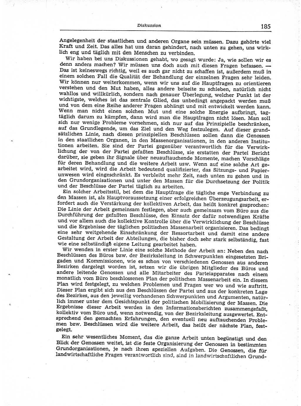 Neuer Weg (NW), Organ des Zentralkomitees (ZK) der SED (Sozialistische Einheitspartei Deutschlands) für Fragen des Parteiaufbaus und des Parteilebens, [Deutsche Demokratische Republik (DDR)] 13. Jahrgang 1958, Seite 185 (NW ZK SED DDR 1958, S. 185)