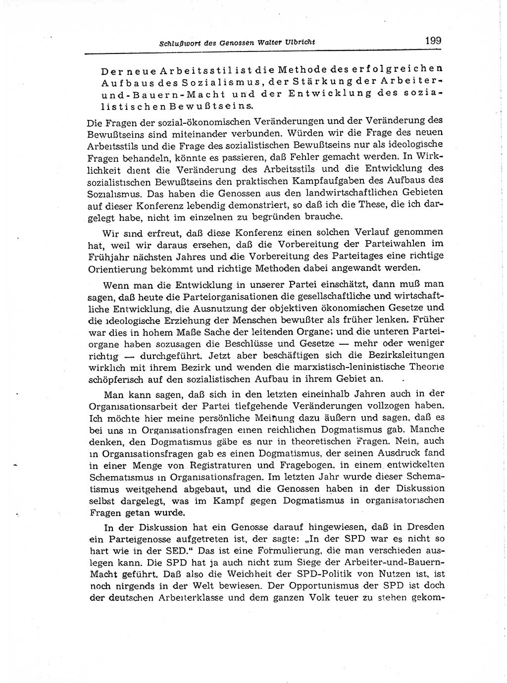 Neuer Weg (NW), Organ des Zentralkomitees (ZK) der SED (Sozialistische Einheitspartei Deutschlands) für Fragen des Parteiaufbaus und des Parteilebens, [Deutsche Demokratische Republik (DDR)] 13. Jahrgang 1958, Seite 199 (NW ZK SED DDR 1958, S. 199)
