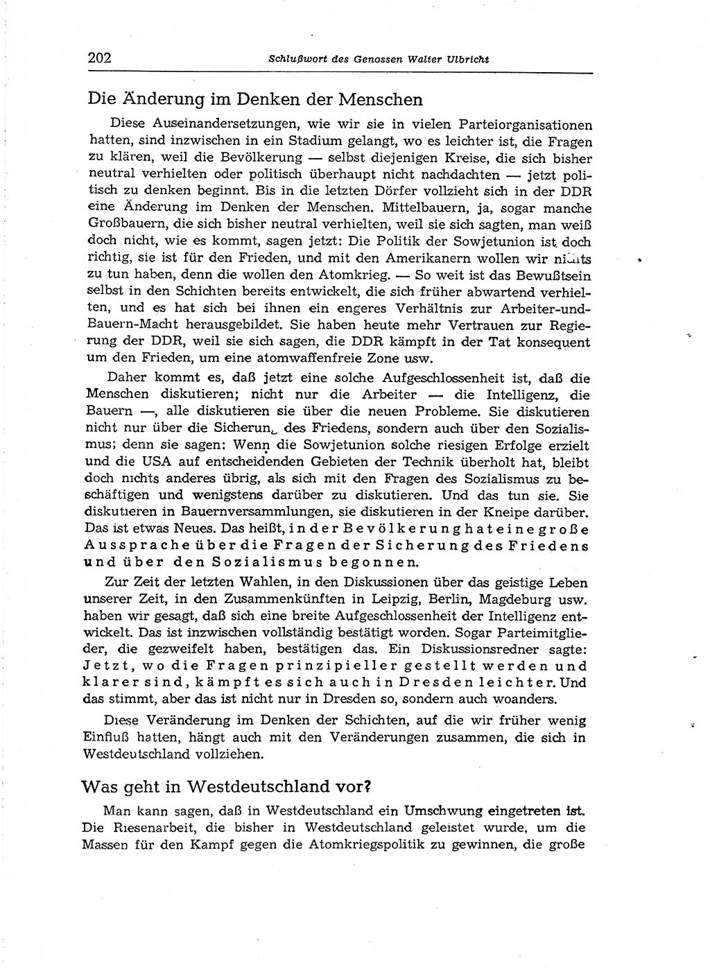 Neuer Weg (NW), Organ des Zentralkomitees (ZK) der SED (Sozialistische Einheitspartei Deutschlands) für Fragen des Parteiaufbaus und des Parteilebens, [Deutsche Demokratische Republik (DDR)] 13. Jahrgang 1958, Seite 202 (NW ZK SED DDR 1958, S. 202)