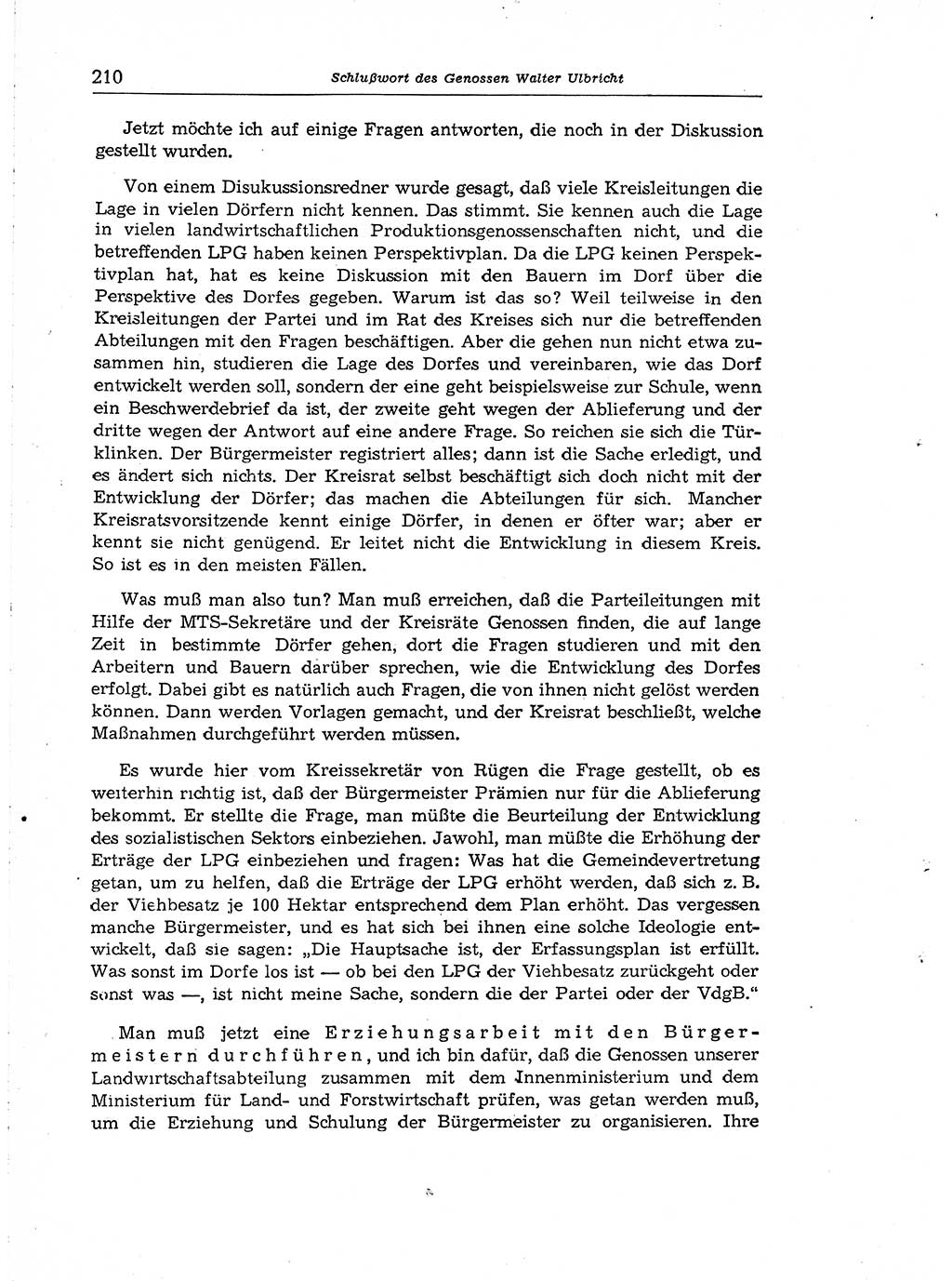 Neuer Weg (NW), Organ des Zentralkomitees (ZK) der SED (Sozialistische Einheitspartei Deutschlands) für Fragen des Parteiaufbaus und des Parteilebens, [Deutsche Demokratische Republik (DDR)] 13. Jahrgang 1958, Seite 210 (NW ZK SED DDR 1958, S. 210)