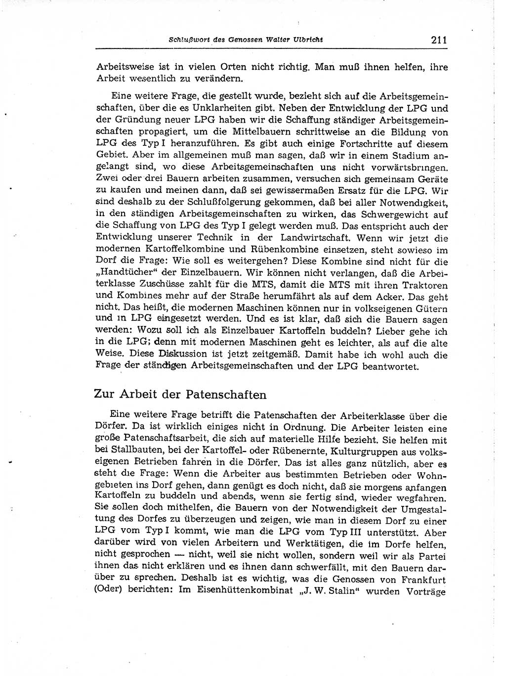 Neuer Weg (NW), Organ des Zentralkomitees (ZK) der SED (Sozialistische Einheitspartei Deutschlands) für Fragen des Parteiaufbaus und des Parteilebens, [Deutsche Demokratische Republik (DDR)] 13. Jahrgang 1958, Seite 211 (NW ZK SED DDR 1958, S. 211)