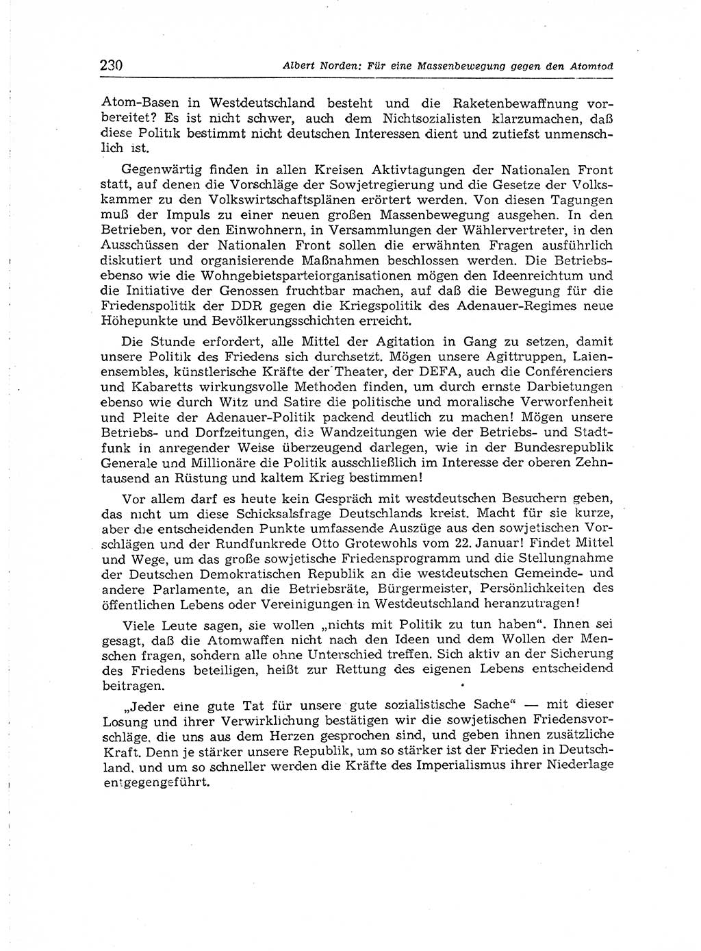 Neuer Weg (NW), Organ des Zentralkomitees (ZK) der SED (Sozialistische Einheitspartei Deutschlands) für Fragen des Parteiaufbaus und des Parteilebens, [Deutsche Demokratische Republik (DDR)] 13. Jahrgang 1958, Seite 230 (NW ZK SED DDR 1958, S. 230)