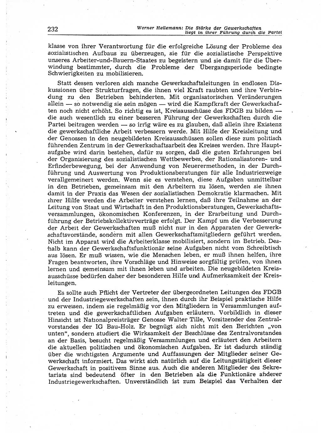 Neuer Weg (NW), Organ des Zentralkomitees (ZK) der SED (Sozialistische Einheitspartei Deutschlands) für Fragen des Parteiaufbaus und des Parteilebens, [Deutsche Demokratische Republik (DDR)] 13. Jahrgang 1958, Seite 232 (NW ZK SED DDR 1958, S. 232)