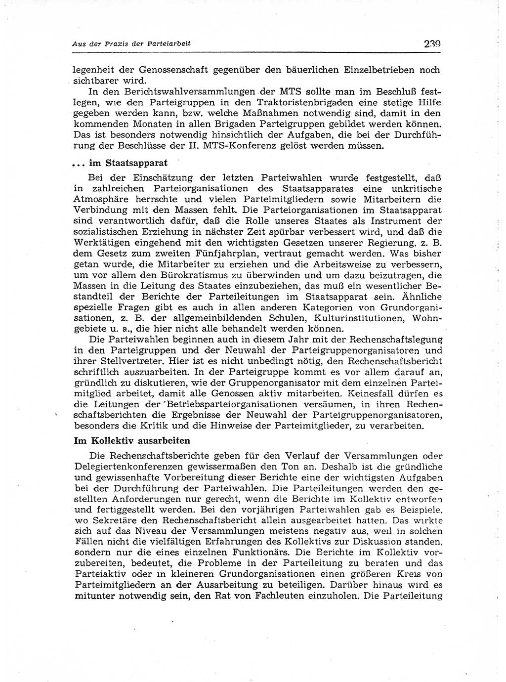 Neuer Weg (NW), Organ des Zentralkomitees (ZK) der SED (Sozialistische Einheitspartei Deutschlands) für Fragen des Parteiaufbaus und des Parteilebens, [Deutsche Demokratische Republik (DDR)] 13. Jahrgang 1958, Seite 239 (NW ZK SED DDR 1958, S. 239)