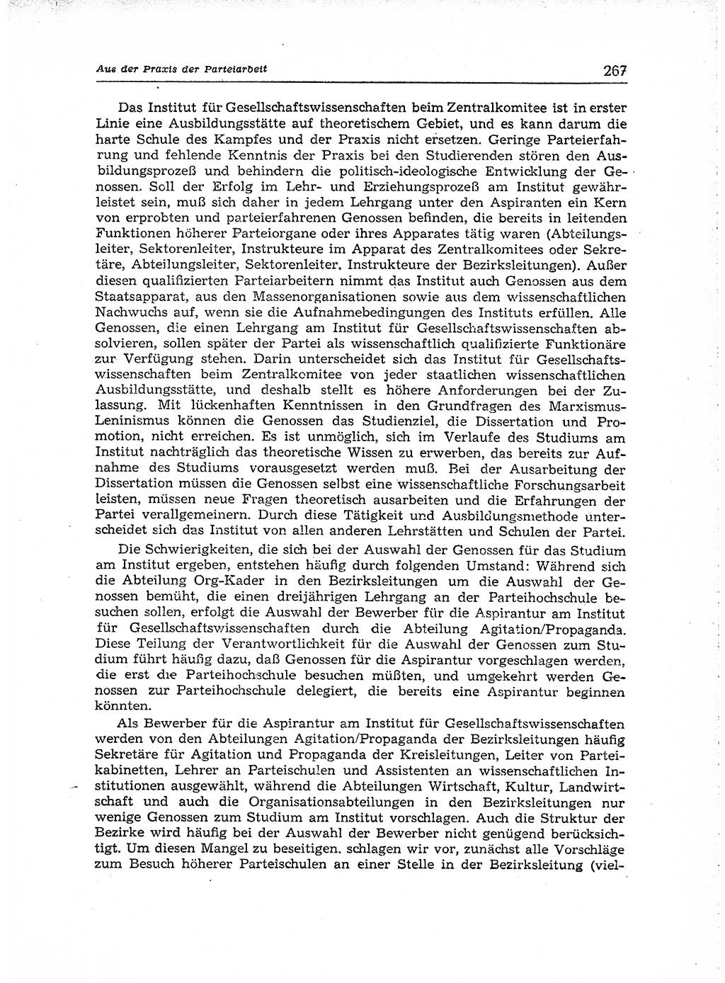 Neuer Weg (NW), Organ des Zentralkomitees (ZK) der SED (Sozialistische Einheitspartei Deutschlands) für Fragen des Parteiaufbaus und des Parteilebens, [Deutsche Demokratische Republik (DDR)] 13. Jahrgang 1958, Seite 267 (NW ZK SED DDR 1958, S. 267)