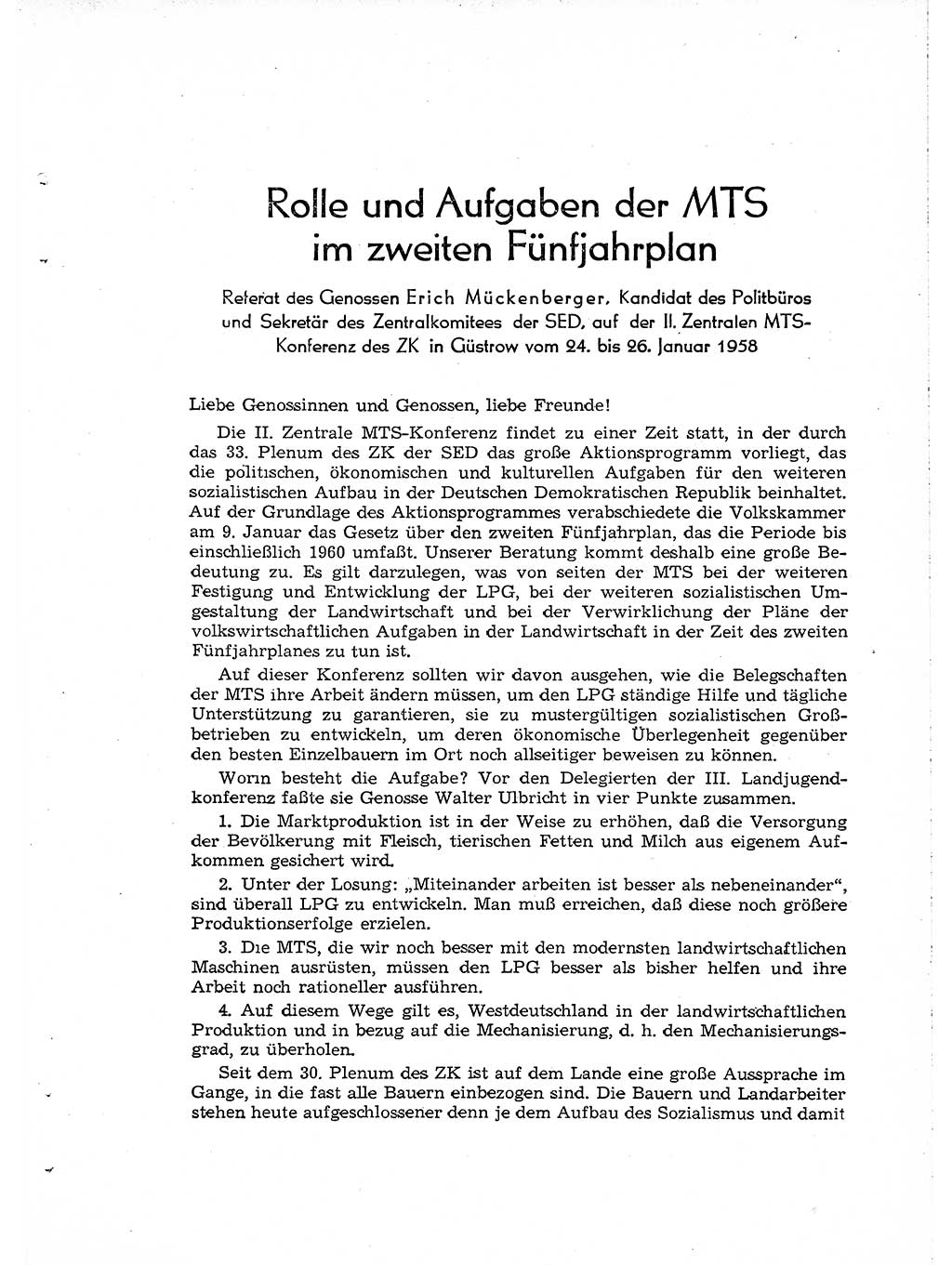 Neuer Weg (NW), Organ des Zentralkomitees (ZK) der SED (Sozialistische Einheitspartei Deutschlands) für Fragen des Parteiaufbaus und des Parteilebens, [Deutsche Demokratische Republik (DDR)] 13. Jahrgang 1958, Seite 293 (NW ZK SED DDR 1958, S. 293)