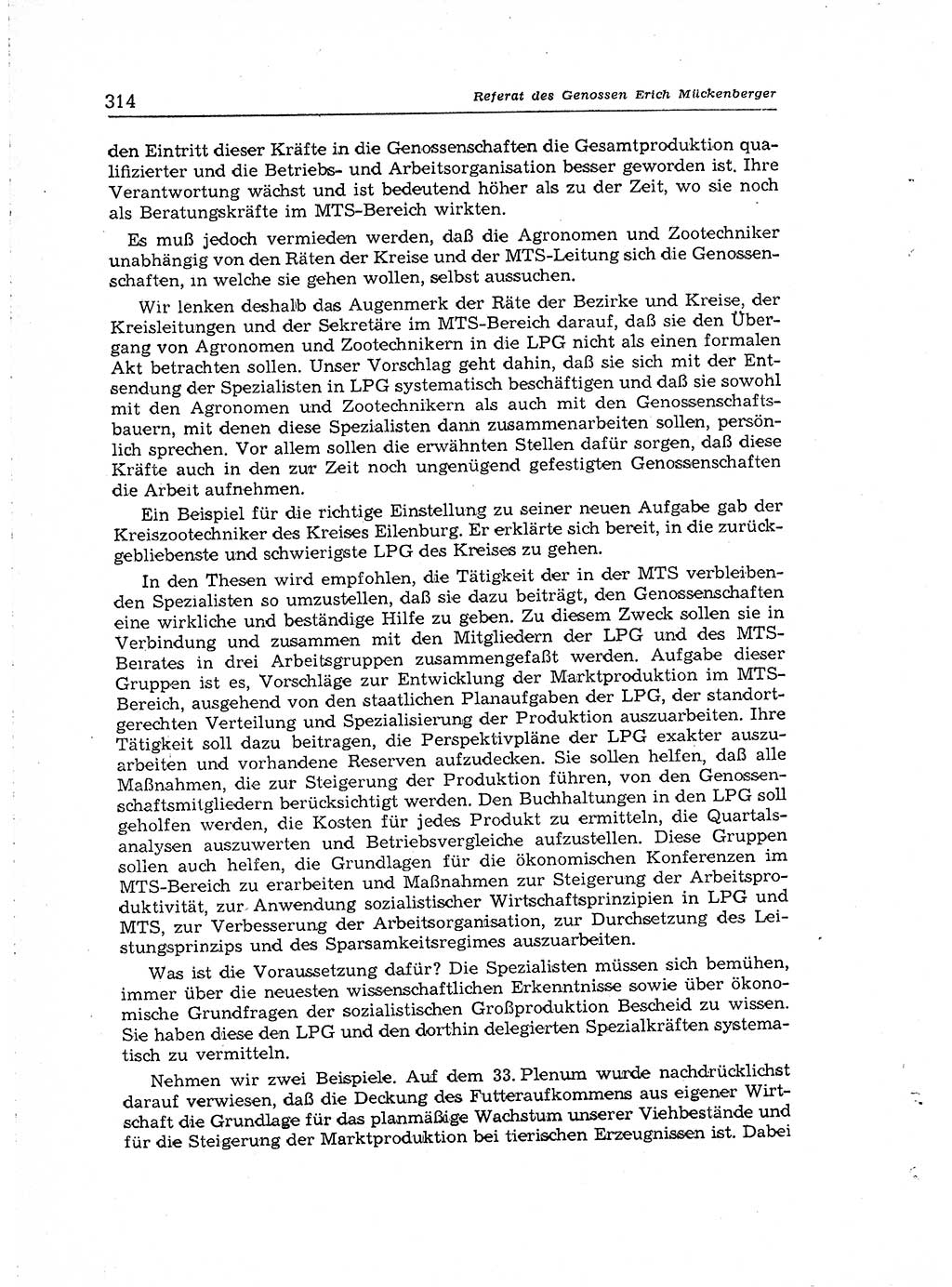 Neuer Weg (NW), Organ des Zentralkomitees (ZK) der SED (Sozialistische Einheitspartei Deutschlands) für Fragen des Parteiaufbaus und des Parteilebens, [Deutsche Demokratische Republik (DDR)] 13. Jahrgang 1958, Seite 314 (NW ZK SED DDR 1958, S. 314)