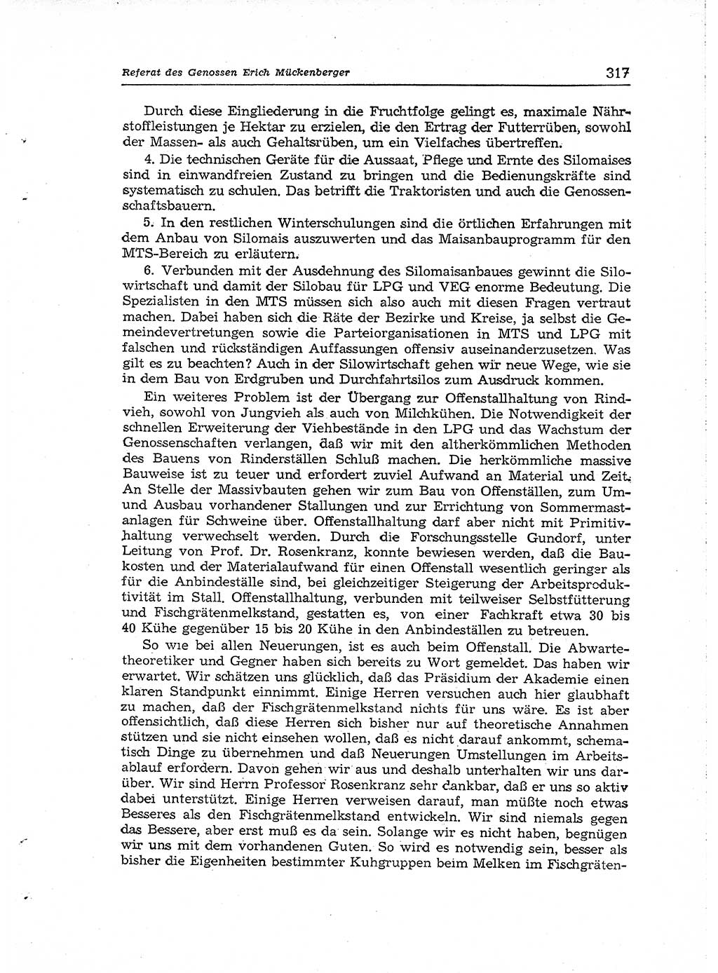 Neuer Weg (NW), Organ des Zentralkomitees (ZK) der SED (Sozialistische Einheitspartei Deutschlands) für Fragen des Parteiaufbaus und des Parteilebens, [Deutsche Demokratische Republik (DDR)] 13. Jahrgang 1958, Seite 317 (NW ZK SED DDR 1958, S. 317)
