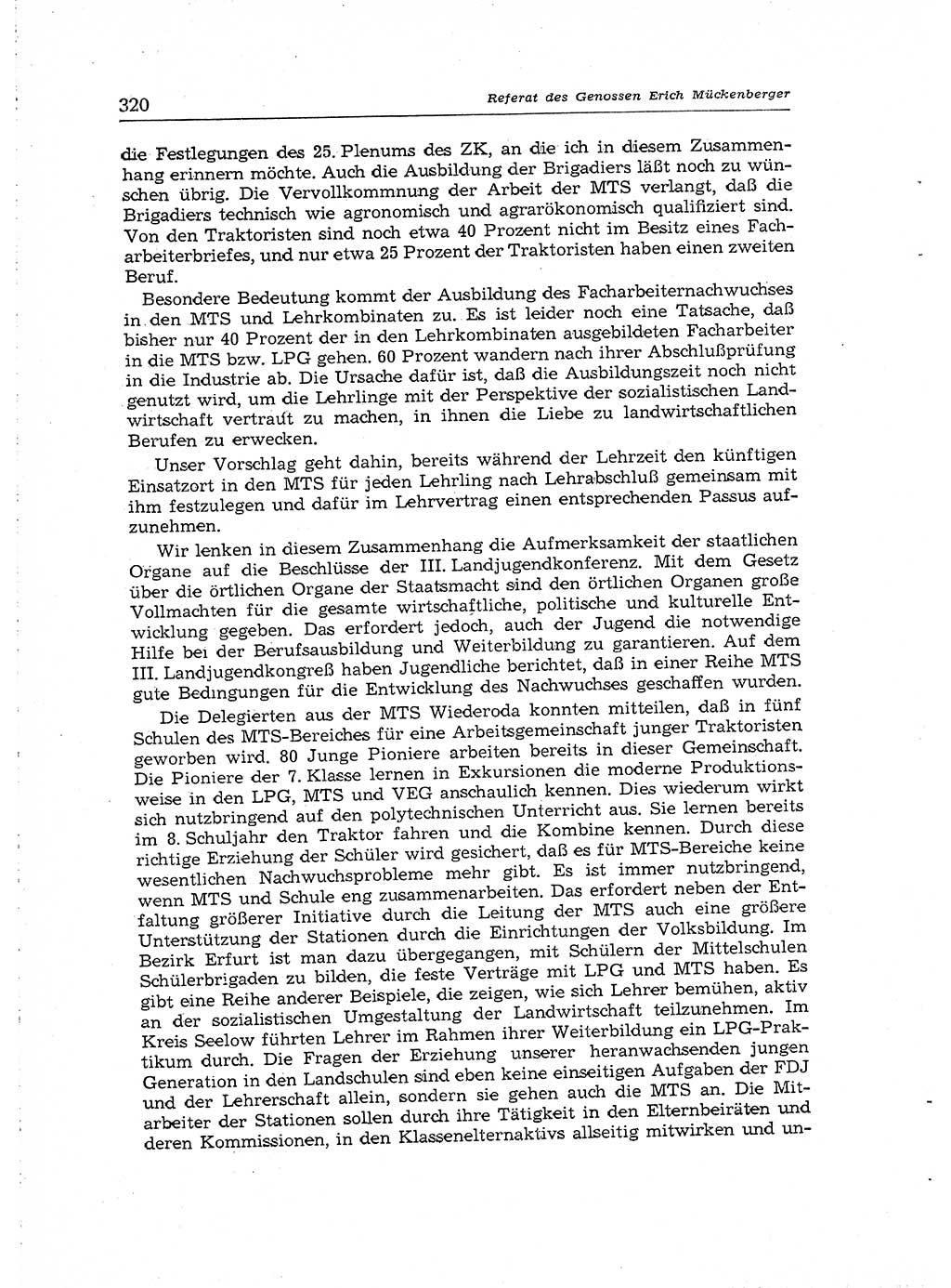 Neuer Weg (NW), Organ des Zentralkomitees (ZK) der SED (Sozialistische Einheitspartei Deutschlands) für Fragen des Parteiaufbaus und des Parteilebens, [Deutsche Demokratische Republik (DDR)] 13. Jahrgang 1958, Seite 320 (NW ZK SED DDR 1958, S. 320)