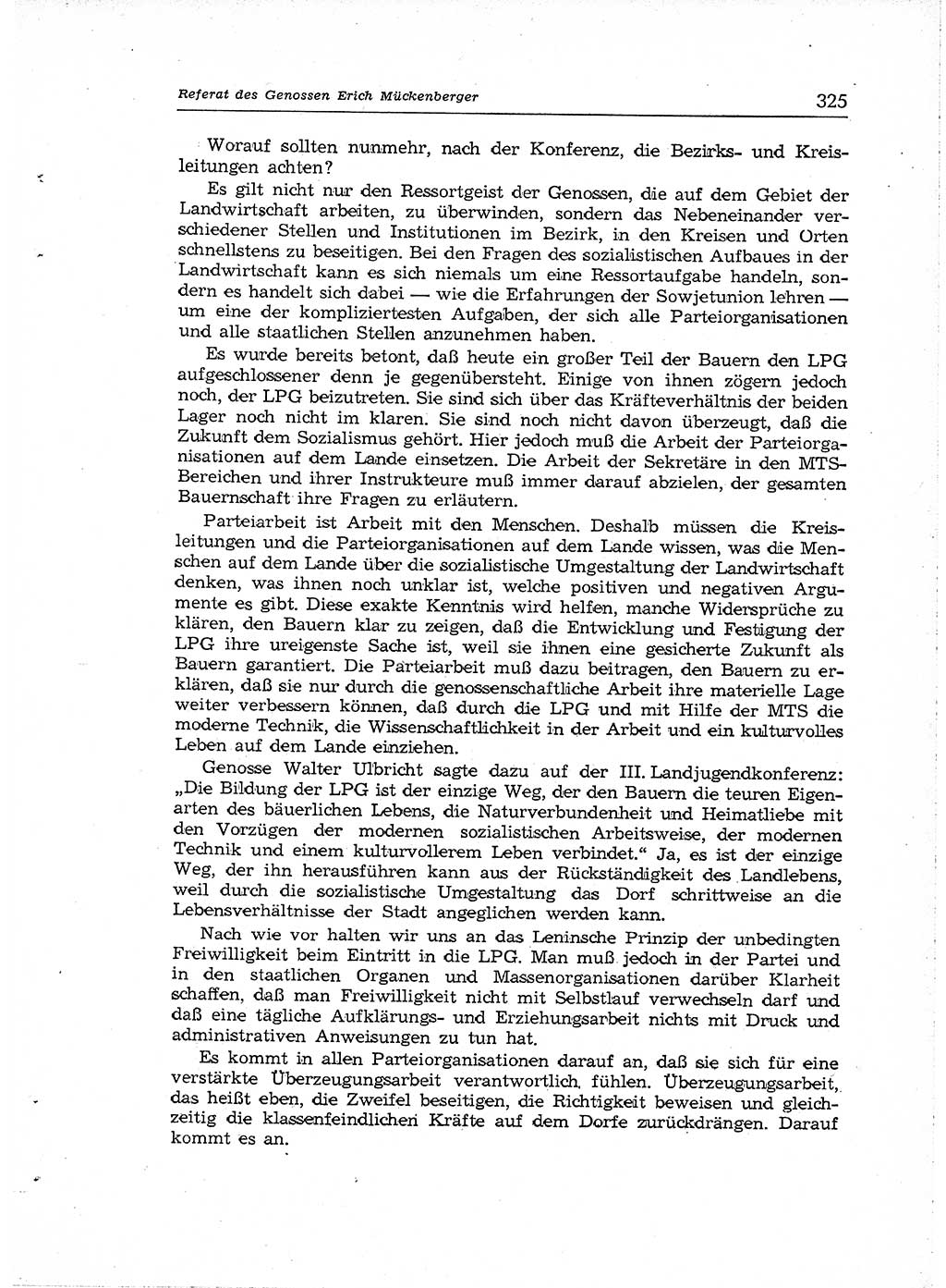 Neuer Weg (NW), Organ des Zentralkomitees (ZK) der SED (Sozialistische Einheitspartei Deutschlands) für Fragen des Parteiaufbaus und des Parteilebens, [Deutsche Demokratische Republik (DDR)] 13. Jahrgang 1958, Seite 325 (NW ZK SED DDR 1958, S. 325)