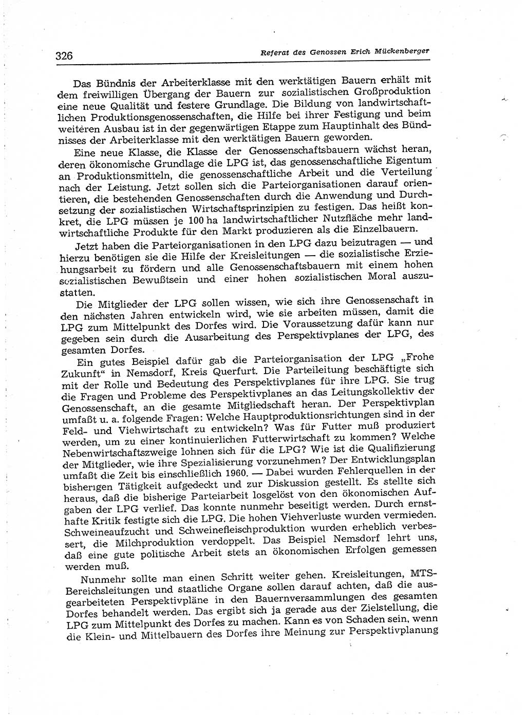 Neuer Weg (NW), Organ des Zentralkomitees (ZK) der SED (Sozialistische Einheitspartei Deutschlands) für Fragen des Parteiaufbaus und des Parteilebens, [Deutsche Demokratische Republik (DDR)] 13. Jahrgang 1958, Seite 326 (NW ZK SED DDR 1958, S. 326)