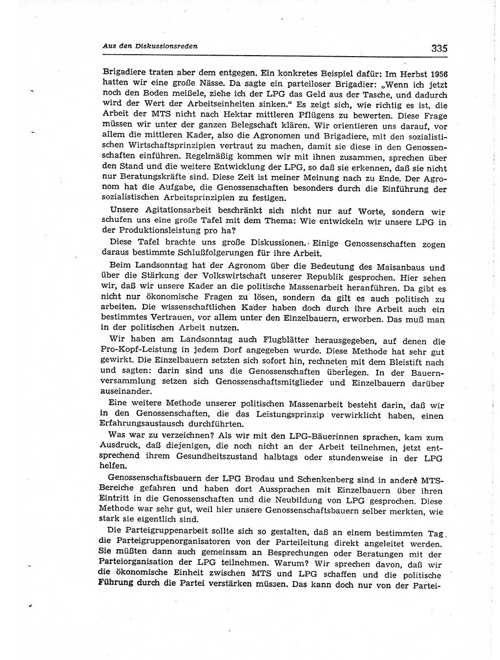 Neuer Weg (NW), Organ des Zentralkomitees (ZK) der SED (Sozialistische Einheitspartei Deutschlands) für Fragen des Parteiaufbaus und des Parteilebens, [Deutsche Demokratische Republik (DDR)] 13. Jahrgang 1958, Seite 335 (NW ZK SED DDR 1958, S. 335)