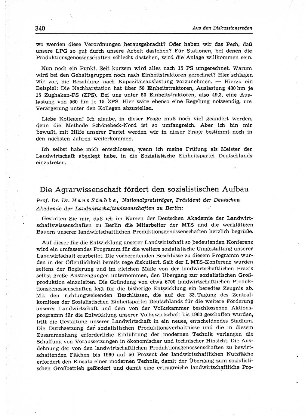 Neuer Weg (NW), Organ des Zentralkomitees (ZK) der SED (Sozialistische Einheitspartei Deutschlands) für Fragen des Parteiaufbaus und des Parteilebens, [Deutsche Demokratische Republik (DDR)] 13. Jahrgang 1958, Seite 340 (NW ZK SED DDR 1958, S. 340)