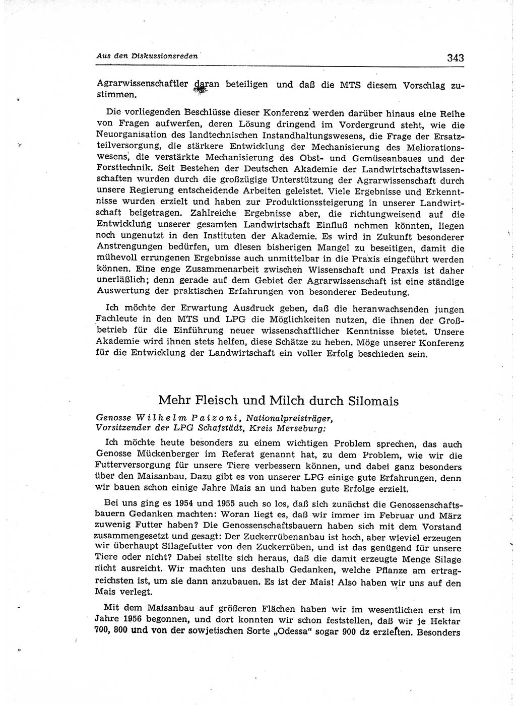 Neuer Weg (NW), Organ des Zentralkomitees (ZK) der SED (Sozialistische Einheitspartei Deutschlands) für Fragen des Parteiaufbaus und des Parteilebens, [Deutsche Demokratische Republik (DDR)] 13. Jahrgang 1958, Seite 343 (NW ZK SED DDR 1958, S. 343)