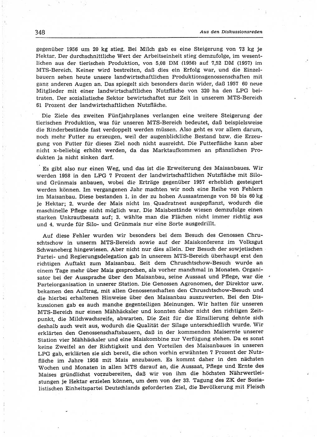 Neuer Weg (NW), Organ des Zentralkomitees (ZK) der SED (Sozialistische Einheitspartei Deutschlands) für Fragen des Parteiaufbaus und des Parteilebens, [Deutsche Demokratische Republik (DDR)] 13. Jahrgang 1958, Seite 348 (NW ZK SED DDR 1958, S. 348)