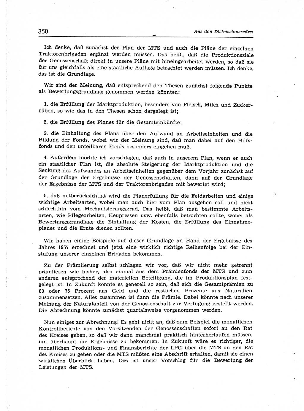 Neuer Weg (NW), Organ des Zentralkomitees (ZK) der SED (Sozialistische Einheitspartei Deutschlands) für Fragen des Parteiaufbaus und des Parteilebens, [Deutsche Demokratische Republik (DDR)] 13. Jahrgang 1958, Seite 350 (NW ZK SED DDR 1958, S. 350)