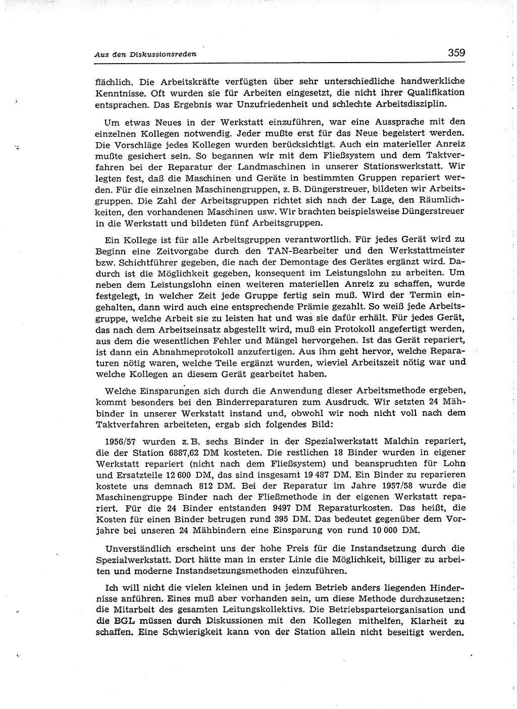 Neuer Weg (NW), Organ des Zentralkomitees (ZK) der SED (Sozialistische Einheitspartei Deutschlands) für Fragen des Parteiaufbaus und des Parteilebens, [Deutsche Demokratische Republik (DDR)] 13. Jahrgang 1958, Seite 359 (NW ZK SED DDR 1958, S. 359)