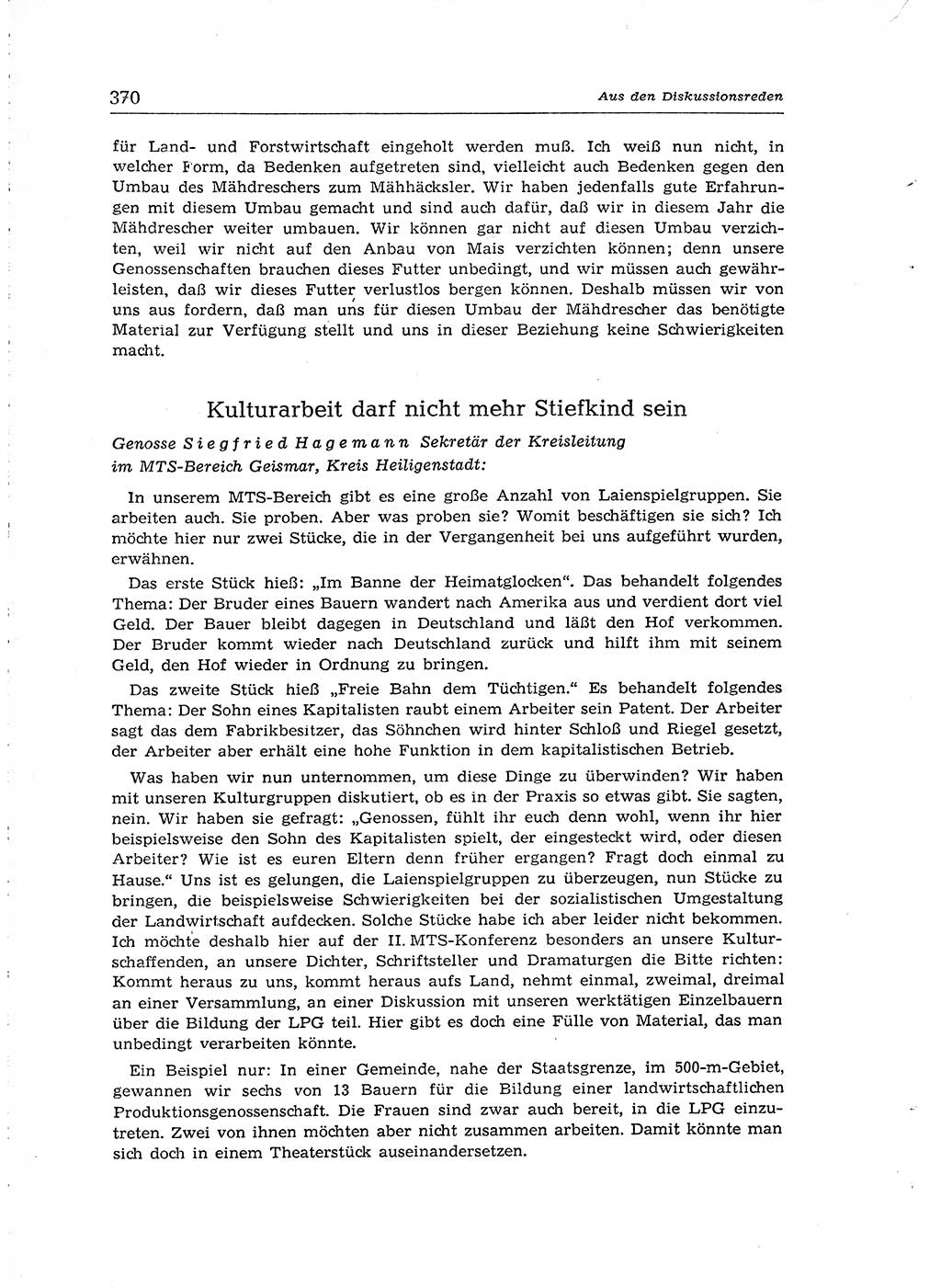 Neuer Weg (NW), Organ des Zentralkomitees (ZK) der SED (Sozialistische Einheitspartei Deutschlands) für Fragen des Parteiaufbaus und des Parteilebens, [Deutsche Demokratische Republik (DDR)] 13. Jahrgang 1958, Seite 370 (NW ZK SED DDR 1958, S. 370)