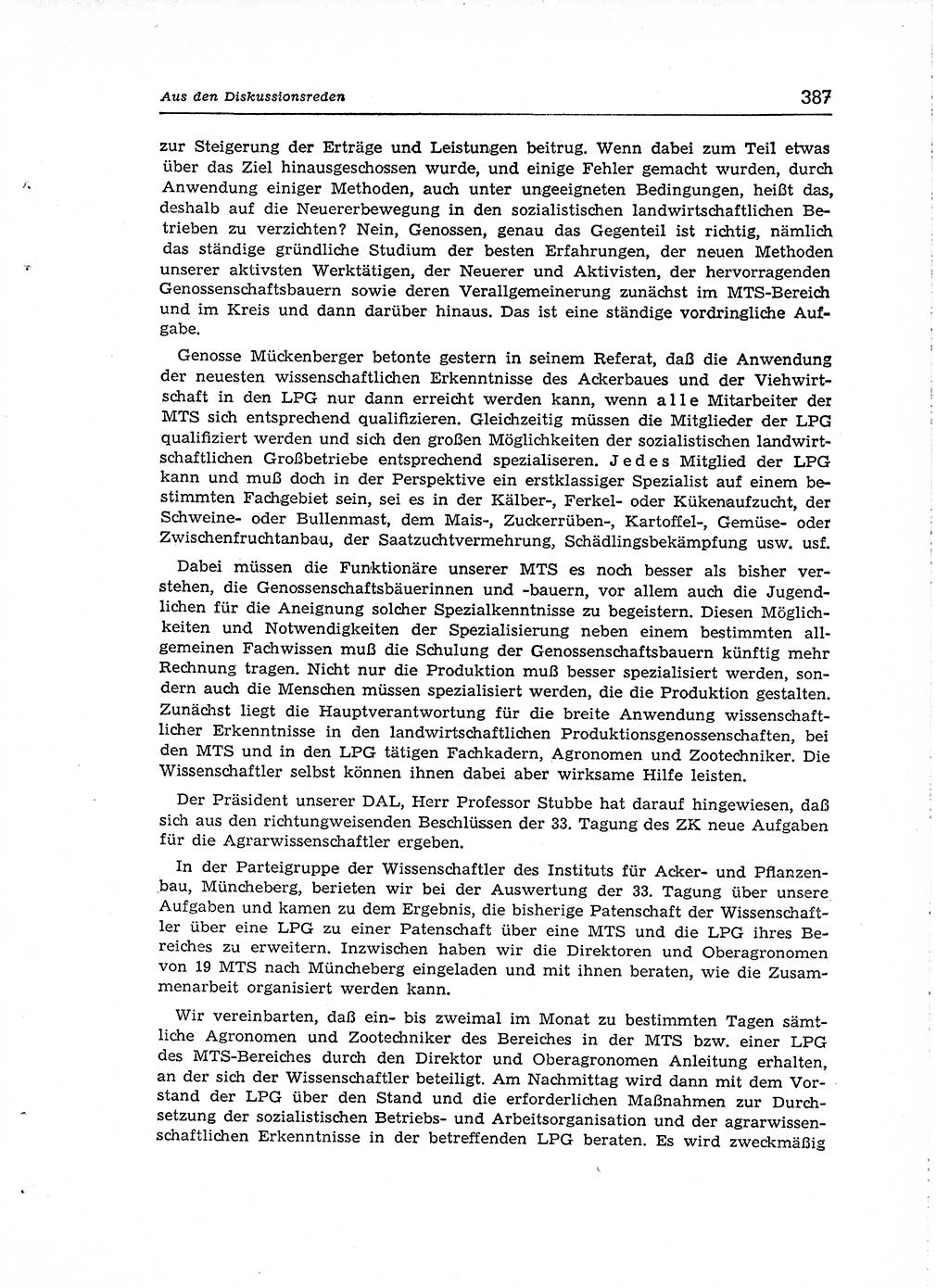 Neuer Weg (NW), Organ des Zentralkomitees (ZK) der SED (Sozialistische Einheitspartei Deutschlands) für Fragen des Parteiaufbaus und des Parteilebens, [Deutsche Demokratische Republik (DDR)] 13. Jahrgang 1958, Seite 387 (NW ZK SED DDR 1958, S. 387)