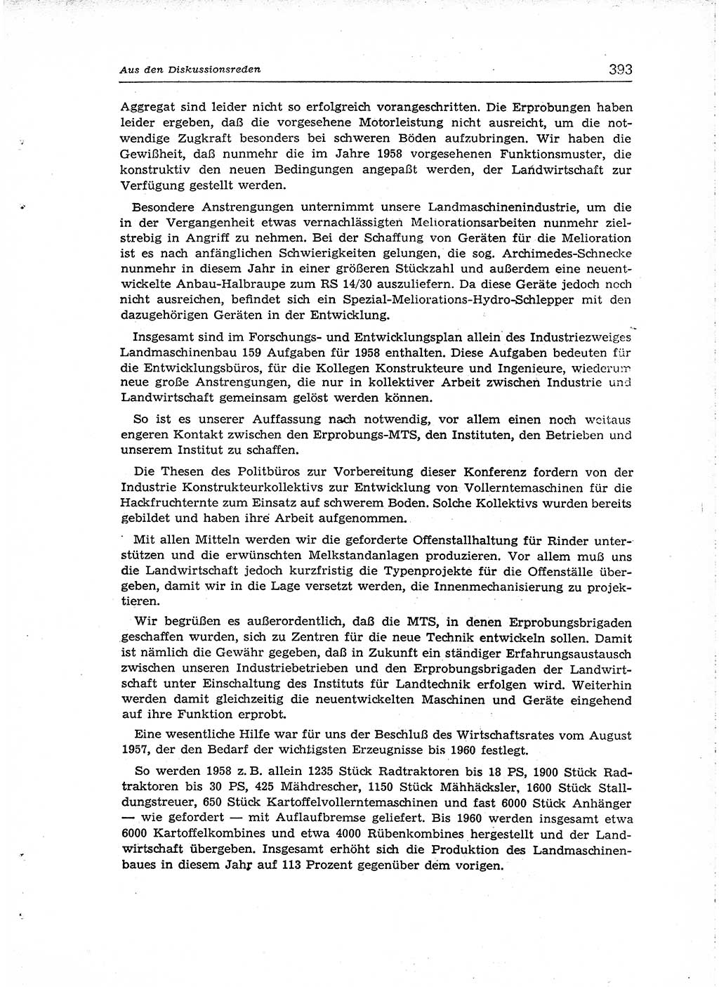 Neuer Weg (NW), Organ des Zentralkomitees (ZK) der SED (Sozialistische Einheitspartei Deutschlands) für Fragen des Parteiaufbaus und des Parteilebens, [Deutsche Demokratische Republik (DDR)] 13. Jahrgang 1958, Seite 393 (NW ZK SED DDR 1958, S. 393)