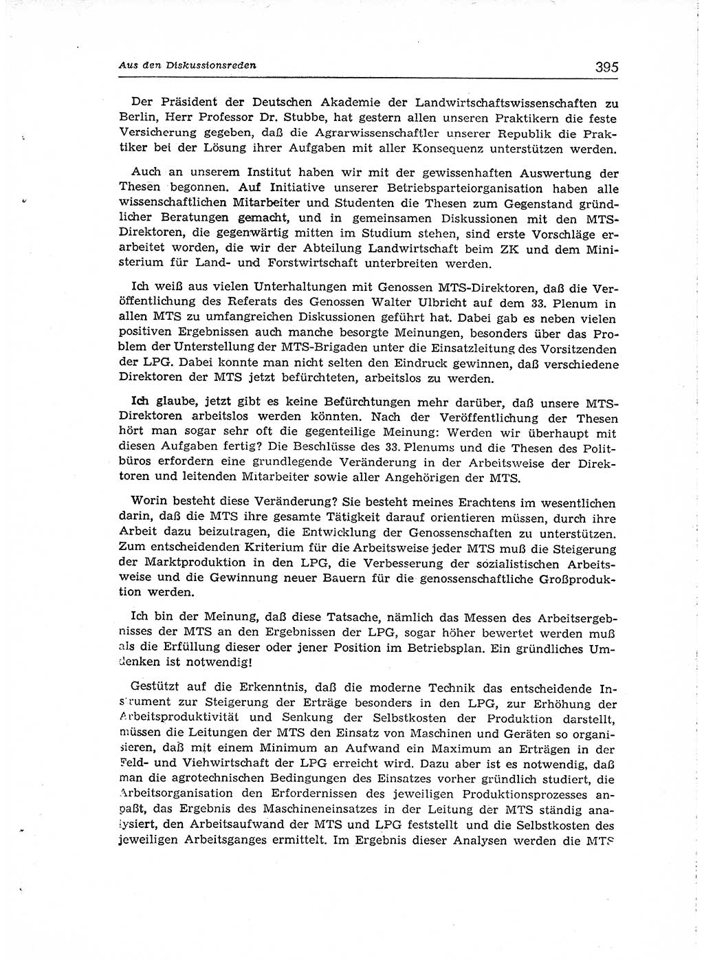 Neuer Weg (NW), Organ des Zentralkomitees (ZK) der SED (Sozialistische Einheitspartei Deutschlands) für Fragen des Parteiaufbaus und des Parteilebens, [Deutsche Demokratische Republik (DDR)] 13. Jahrgang 1958, Seite 395 (NW ZK SED DDR 1958, S. 395)