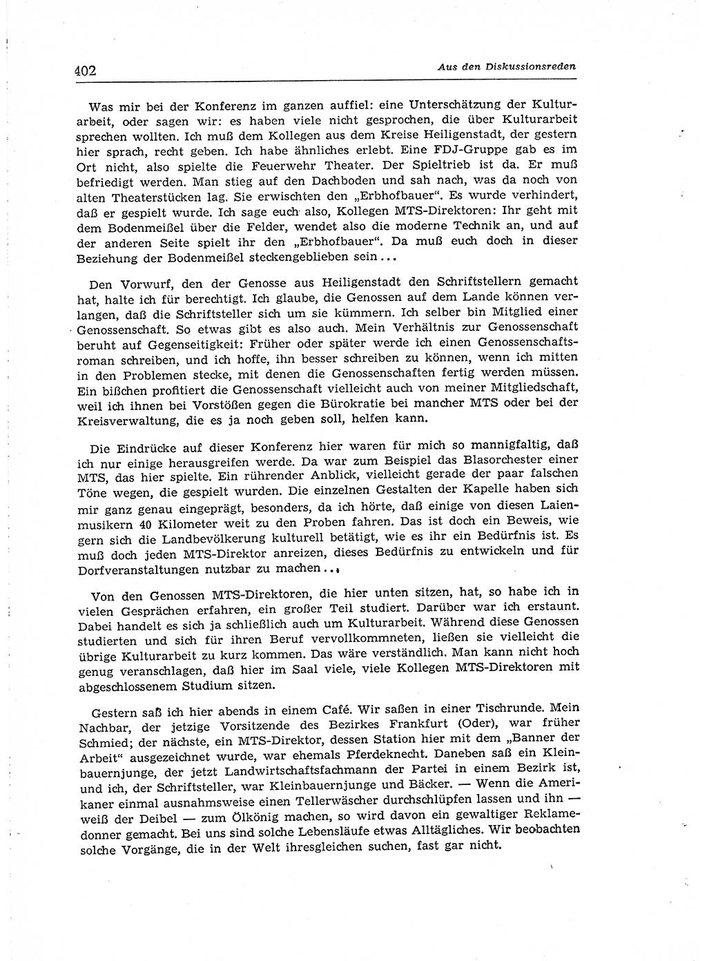 Neuer Weg (NW), Organ des Zentralkomitees (ZK) der SED (Sozialistische Einheitspartei Deutschlands) für Fragen des Parteiaufbaus und des Parteilebens, [Deutsche Demokratische Republik (DDR)] 13. Jahrgang 1958, Seite 402 (NW ZK SED DDR 1958, S. 402)