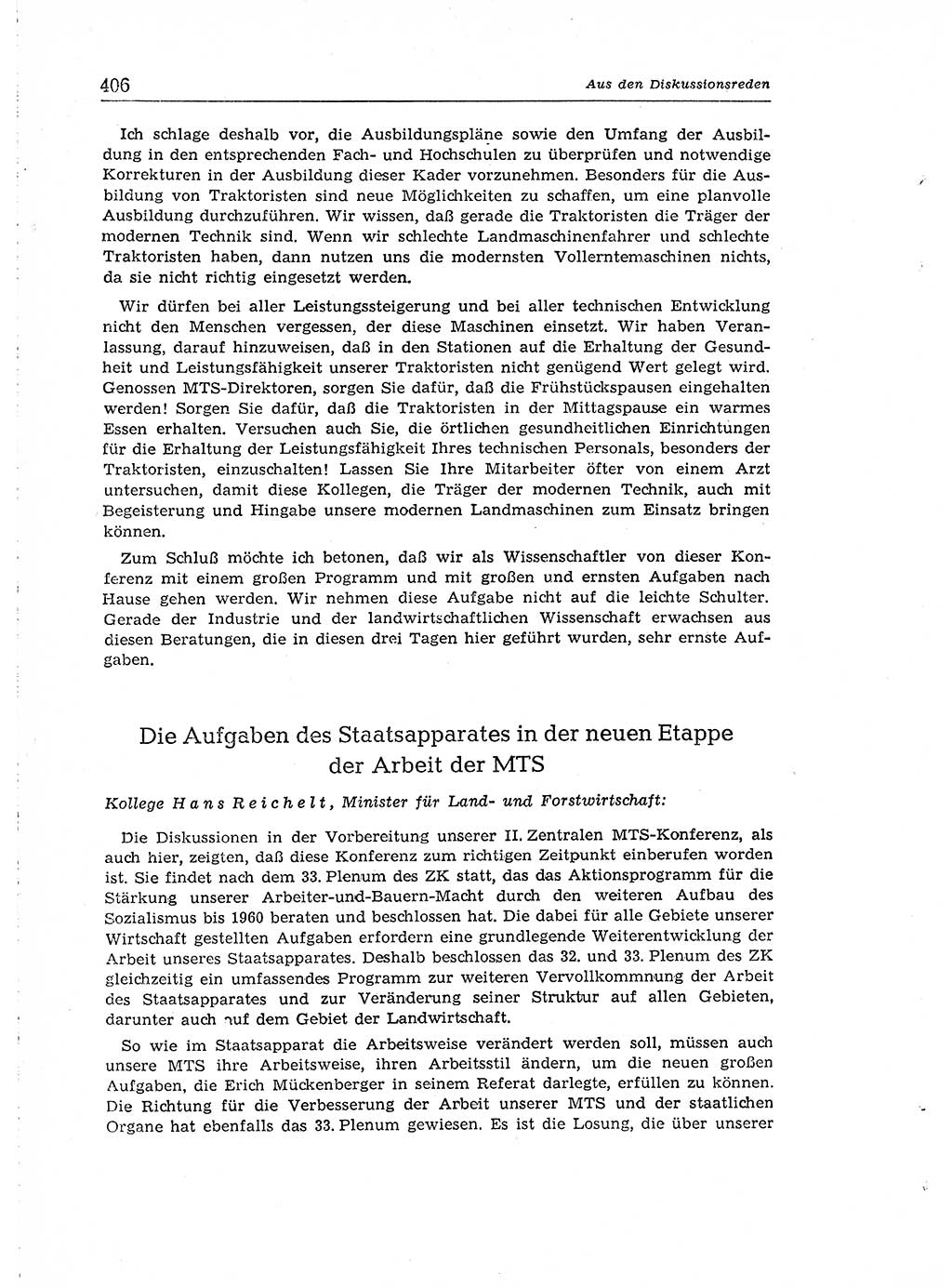 Neuer Weg (NW), Organ des Zentralkomitees (ZK) der SED (Sozialistische Einheitspartei Deutschlands) für Fragen des Parteiaufbaus und des Parteilebens, [Deutsche Demokratische Republik (DDR)] 13. Jahrgang 1958, Seite 406 (NW ZK SED DDR 1958, S. 406)