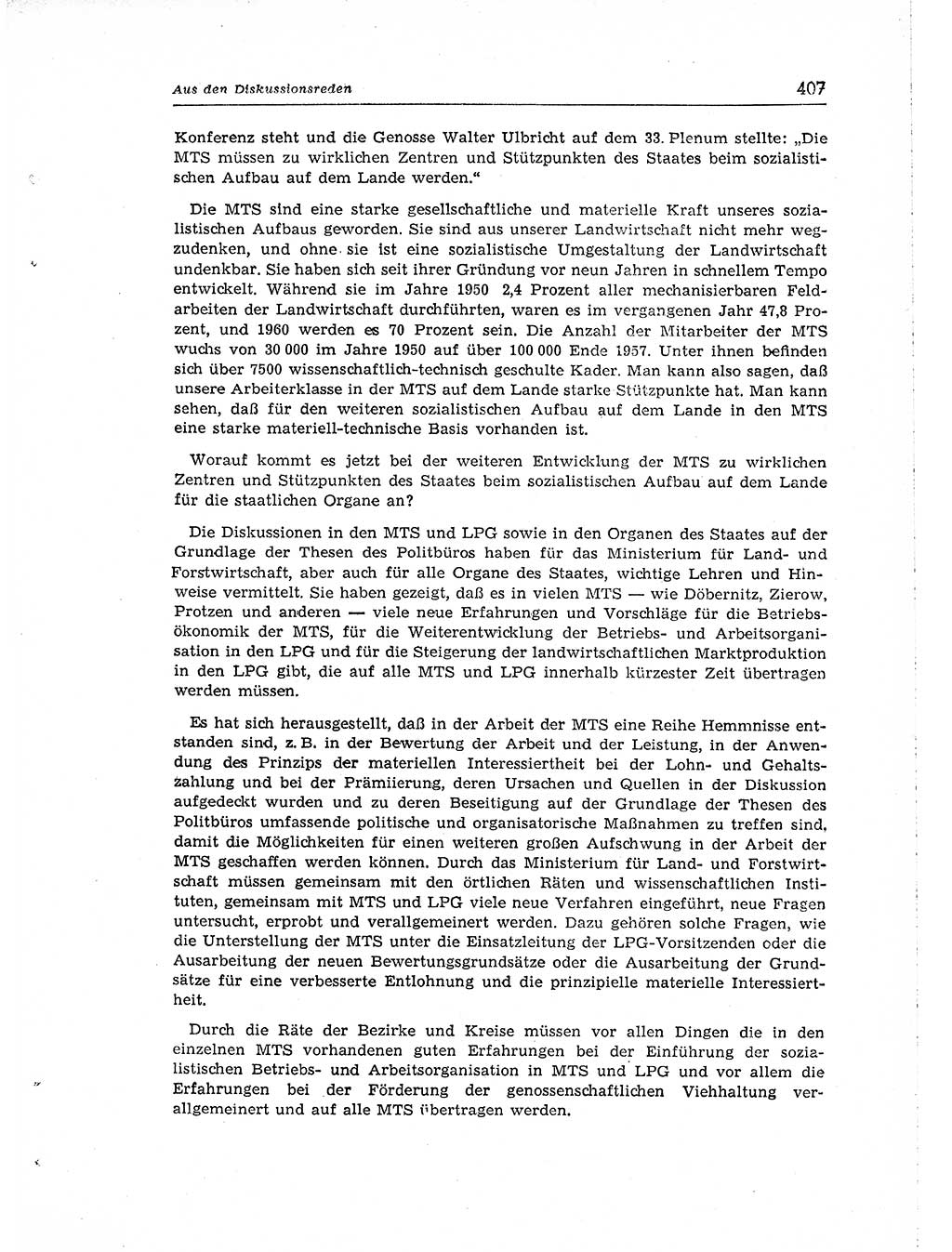 Neuer Weg (NW), Organ des Zentralkomitees (ZK) der SED (Sozialistische Einheitspartei Deutschlands) für Fragen des Parteiaufbaus und des Parteilebens, [Deutsche Demokratische Republik (DDR)] 13. Jahrgang 1958, Seite 407 (NW ZK SED DDR 1958, S. 407)