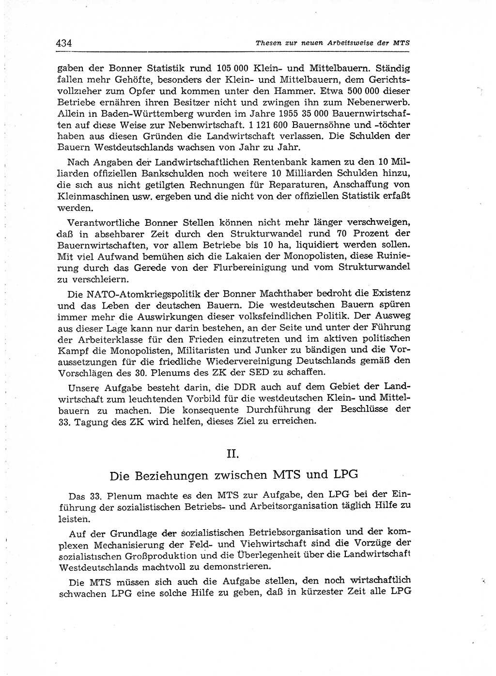 Neuer Weg (NW), Organ des Zentralkomitees (ZK) der SED (Sozialistische Einheitspartei Deutschlands) für Fragen des Parteiaufbaus und des Parteilebens, [Deutsche Demokratische Republik (DDR)] 13. Jahrgang 1958, Seite 434 (NW ZK SED DDR 1958, S. 434)