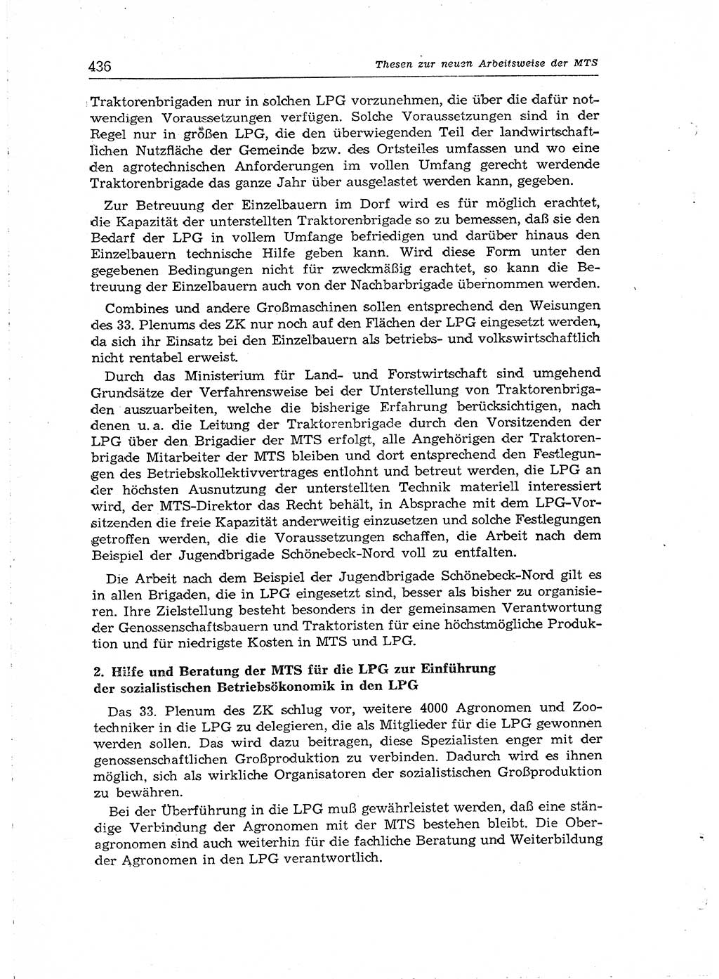 Neuer Weg (NW), Organ des Zentralkomitees (ZK) der SED (Sozialistische Einheitspartei Deutschlands) für Fragen des Parteiaufbaus und des Parteilebens, [Deutsche Demokratische Republik (DDR)] 13. Jahrgang 1958, Seite 436 (NW ZK SED DDR 1958, S. 436)