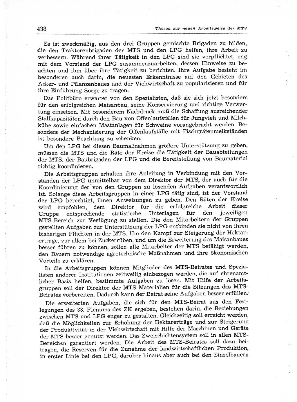Neuer Weg (NW), Organ des Zentralkomitees (ZK) der SED (Sozialistische Einheitspartei Deutschlands) für Fragen des Parteiaufbaus und des Parteilebens, [Deutsche Demokratische Republik (DDR)] 13. Jahrgang 1958, Seite 438 (NW ZK SED DDR 1958, S. 438)