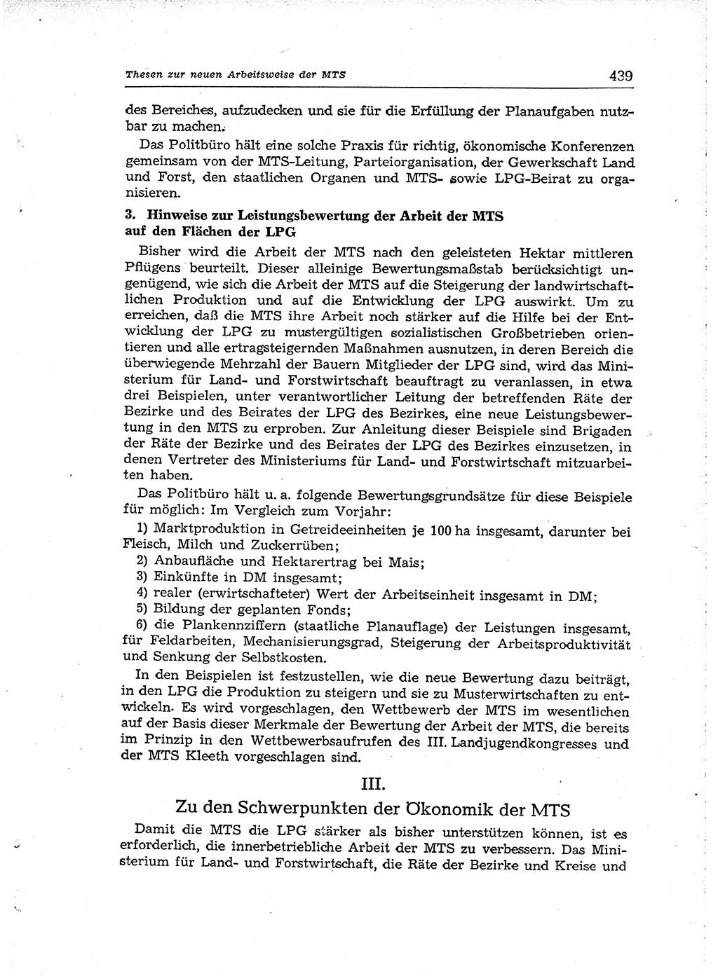 Neuer Weg (NW), Organ des Zentralkomitees (ZK) der SED (Sozialistische Einheitspartei Deutschlands) für Fragen des Parteiaufbaus und des Parteilebens, [Deutsche Demokratische Republik (DDR)] 13. Jahrgang 1958, Seite 439 (NW ZK SED DDR 1958, S. 439)