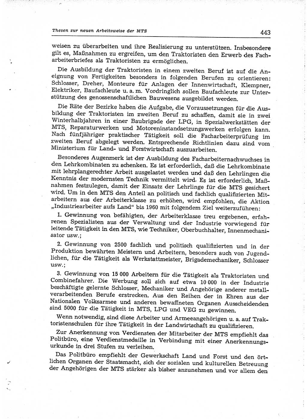 Neuer Weg (NW), Organ des Zentralkomitees (ZK) der SED (Sozialistische Einheitspartei Deutschlands) für Fragen des Parteiaufbaus und des Parteilebens, [Deutsche Demokratische Republik (DDR)] 13. Jahrgang 1958, Seite 443 (NW ZK SED DDR 1958, S. 443)