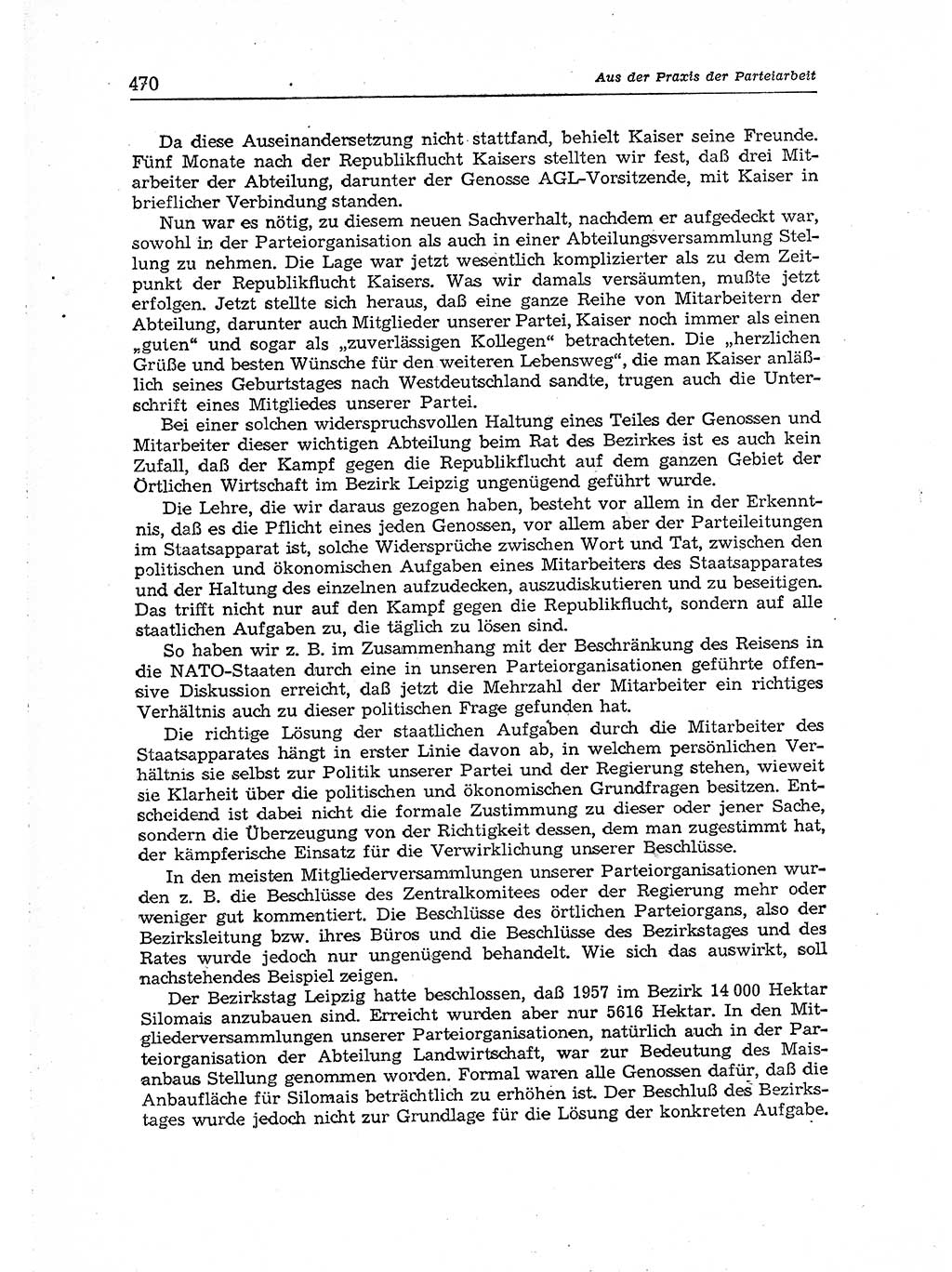 Neuer Weg (NW), Organ des Zentralkomitees (ZK) der SED (Sozialistische Einheitspartei Deutschlands) für Fragen des Parteiaufbaus und des Parteilebens, [Deutsche Demokratische Republik (DDR)] 13. Jahrgang 1958, Seite 470 (NW ZK SED DDR 1958, S. 470)