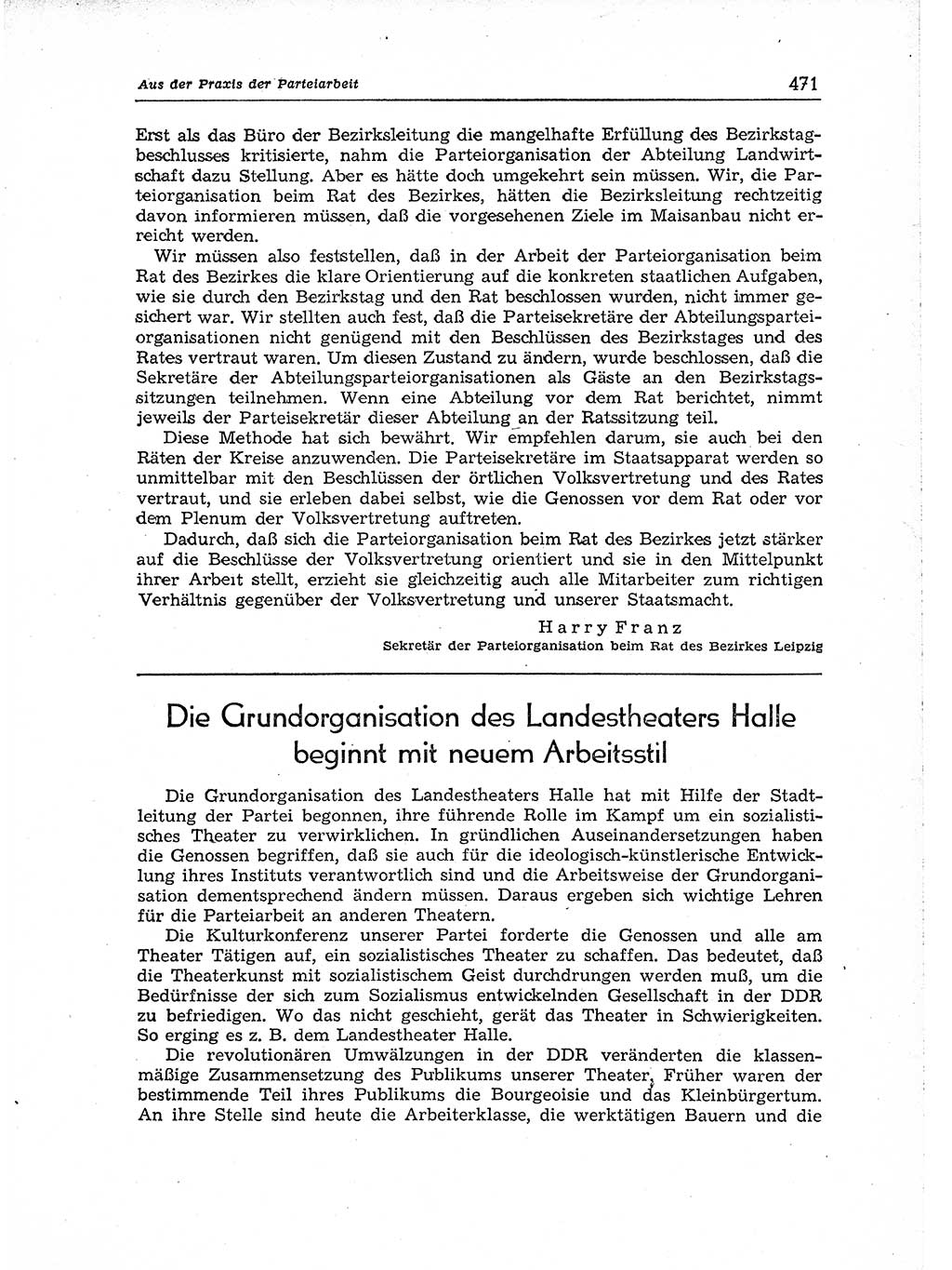 Neuer Weg (NW), Organ des Zentralkomitees (ZK) der SED (Sozialistische Einheitspartei Deutschlands) für Fragen des Parteiaufbaus und des Parteilebens, [Deutsche Demokratische Republik (DDR)] 13. Jahrgang 1958, Seite 471 (NW ZK SED DDR 1958, S. 471)