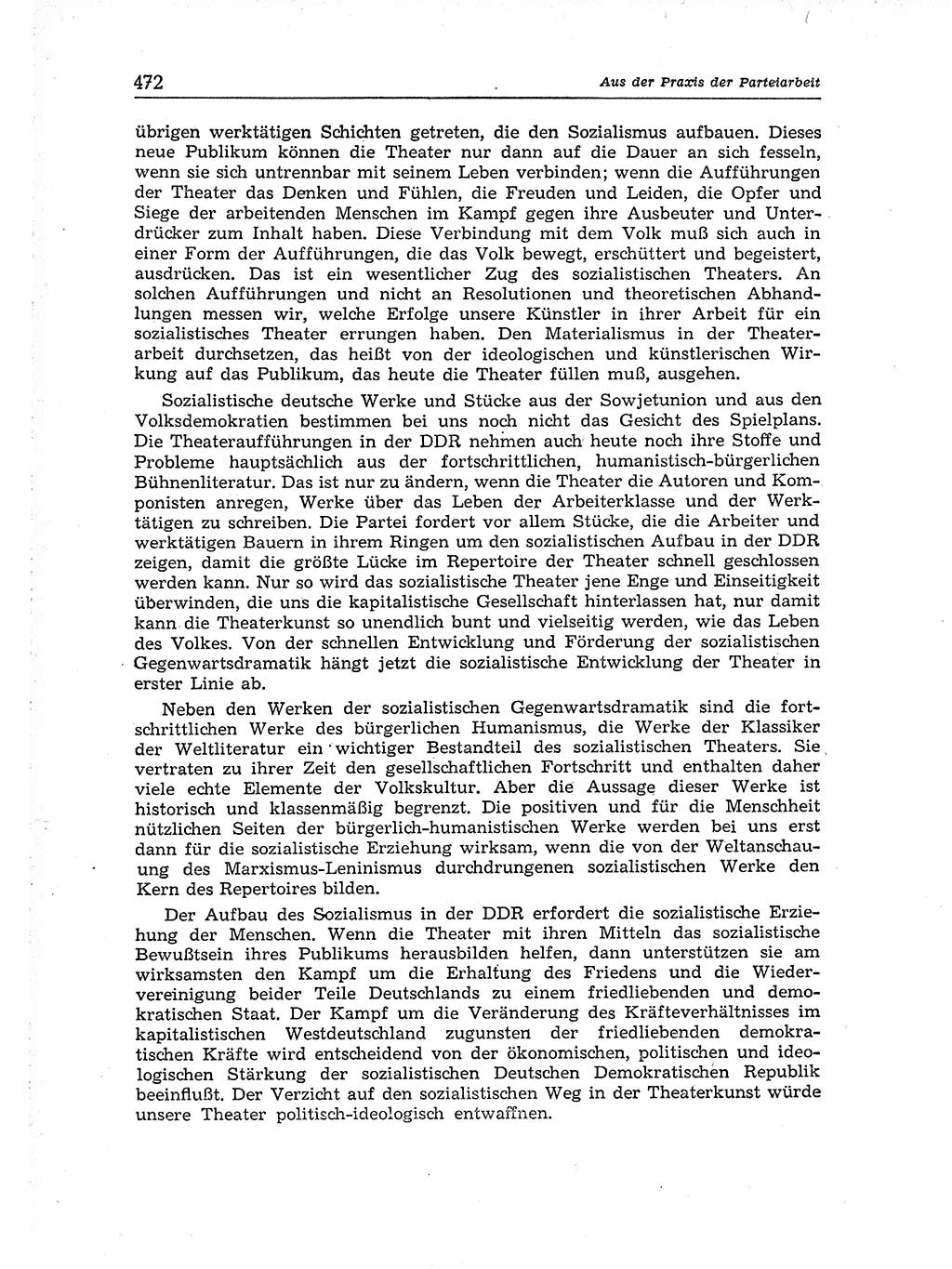 Neuer Weg (NW), Organ des Zentralkomitees (ZK) der SED (Sozialistische Einheitspartei Deutschlands) für Fragen des Parteiaufbaus und des Parteilebens, [Deutsche Demokratische Republik (DDR)] 13. Jahrgang 1958, Seite 472 (NW ZK SED DDR 1958, S. 472)