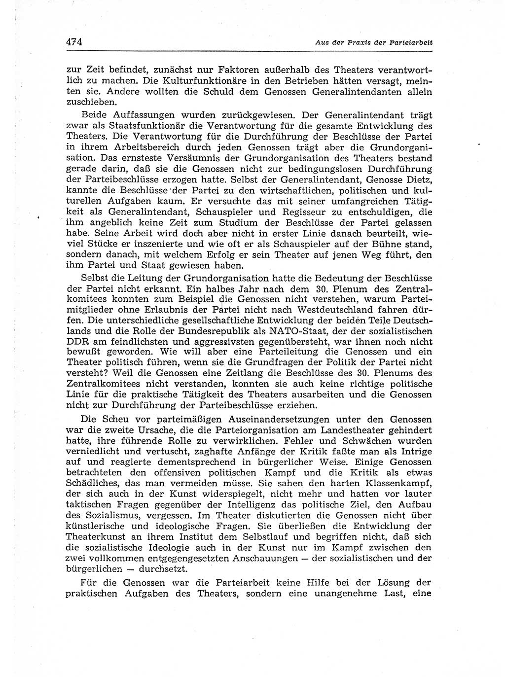 Neuer Weg (NW), Organ des Zentralkomitees (ZK) der SED (Sozialistische Einheitspartei Deutschlands) für Fragen des Parteiaufbaus und des Parteilebens, [Deutsche Demokratische Republik (DDR)] 13. Jahrgang 1958, Seite 474 (NW ZK SED DDR 1958, S. 474)