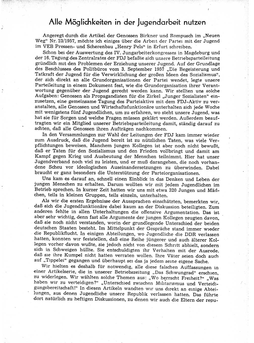 Neuer Weg (NW), Organ des Zentralkomitees (ZK) der SED (Sozialistische Einheitspartei Deutschlands) für Fragen des Parteiaufbaus und des Parteilebens, [Deutsche Demokratische Republik (DDR)] 13. Jahrgang 1958, Seite 481 (NW ZK SED DDR 1958, S. 481)