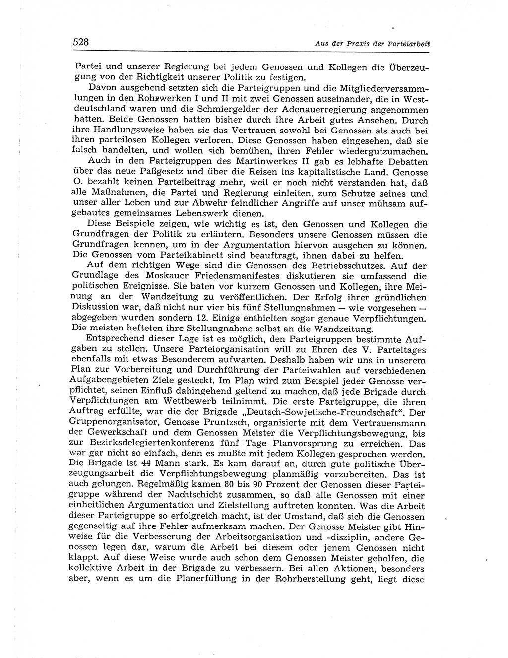 Neuer Weg (NW), Organ des Zentralkomitees (ZK) der SED (Sozialistische Einheitspartei Deutschlands) für Fragen des Parteiaufbaus und des Parteilebens, [Deutsche Demokratische Republik (DDR)] 13. Jahrgang 1958, Seite 528 (NW ZK SED DDR 1958, S. 528)