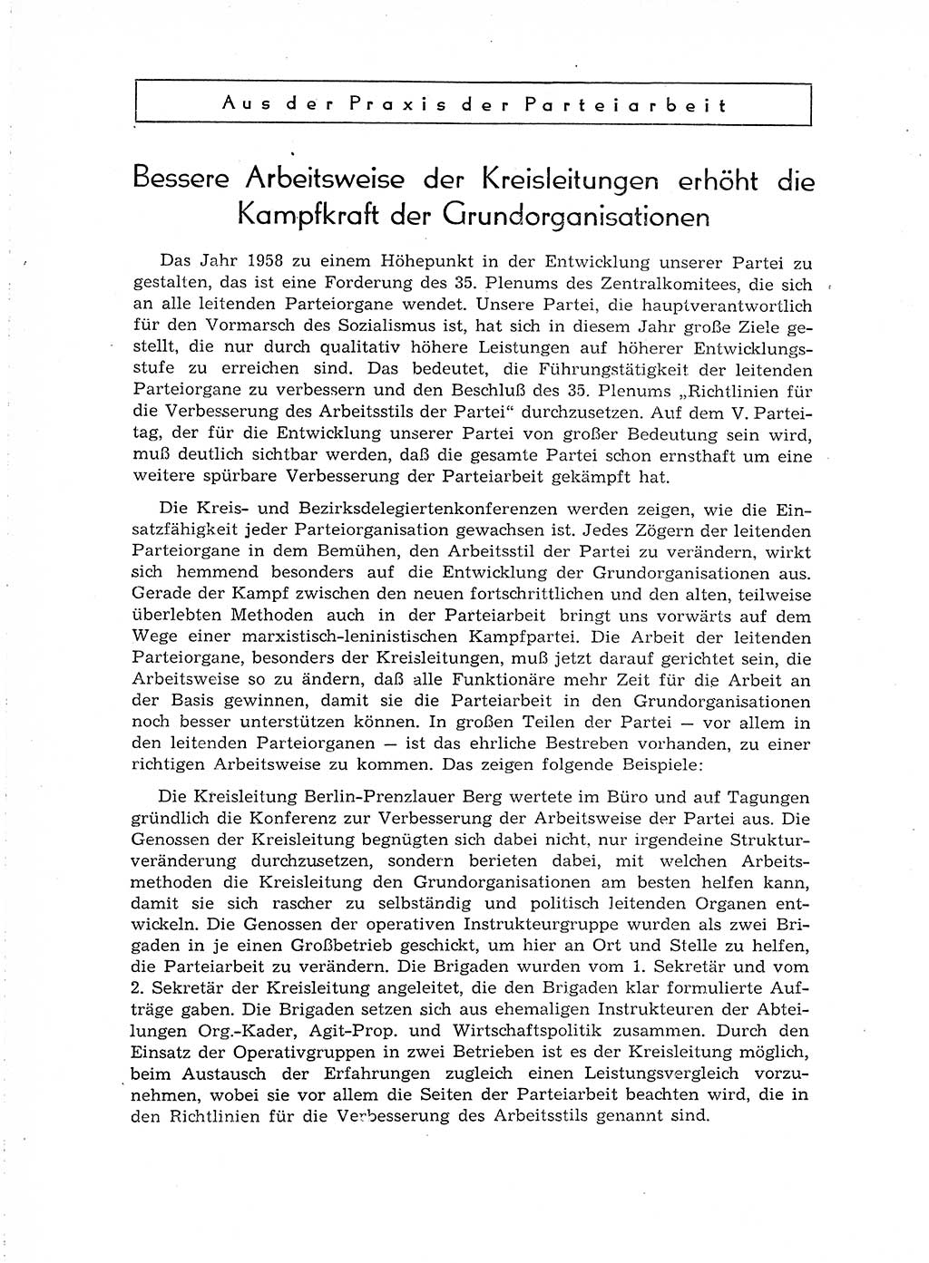Neuer Weg (NW), Organ des Zentralkomitees (ZK) der SED (Sozialistische Einheitspartei Deutschlands) für Fragen des Parteiaufbaus und des Parteilebens, [Deutsche Demokratische Republik (DDR)] 13. Jahrgang 1958, Seite 584 (NW ZK SED DDR 1958, S. 584)