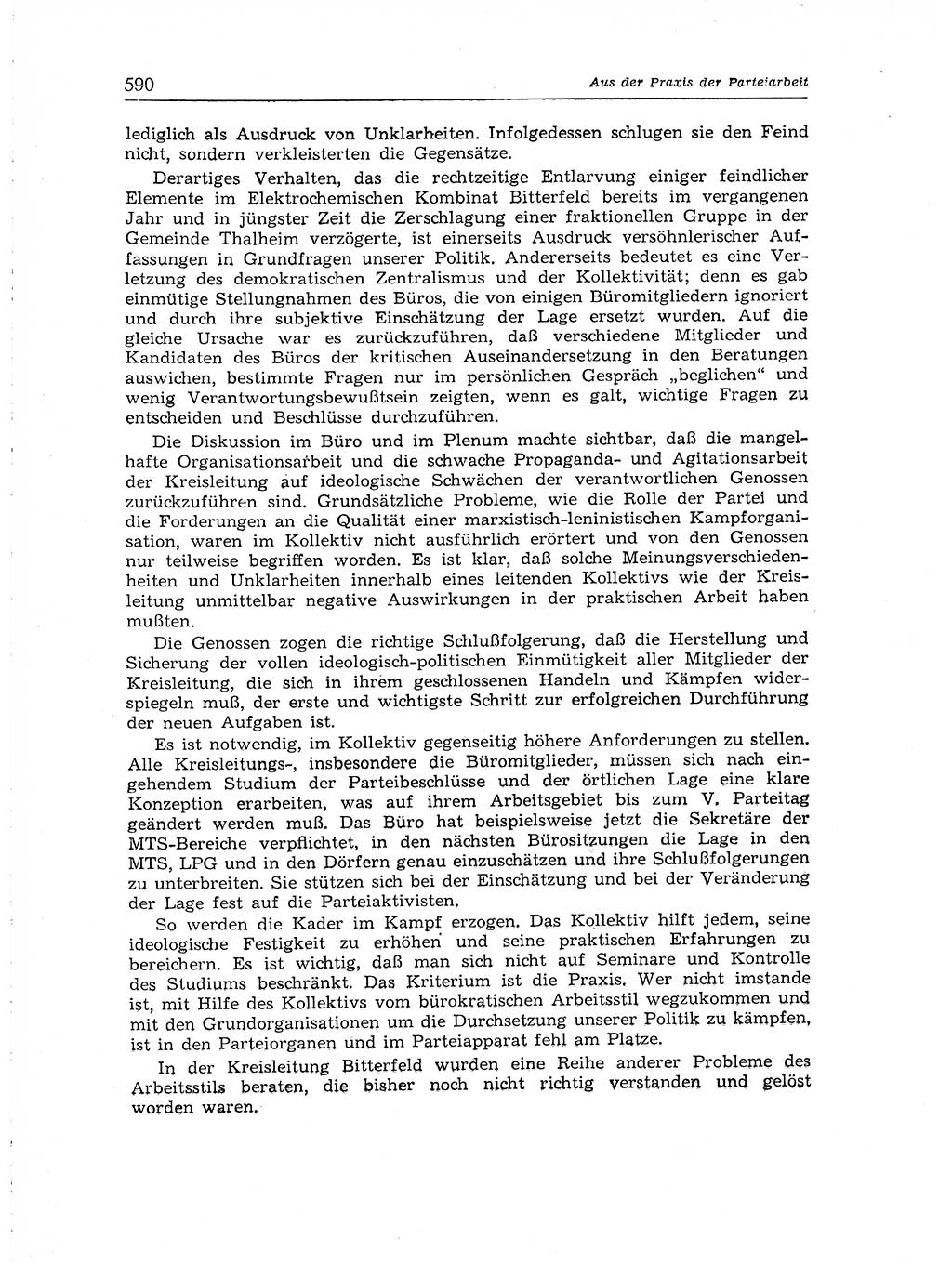Neuer Weg (NW), Organ des Zentralkomitees (ZK) der SED (Sozialistische Einheitspartei Deutschlands) für Fragen des Parteiaufbaus und des Parteilebens, [Deutsche Demokratische Republik (DDR)] 13. Jahrgang 1958, Seite 590 (NW ZK SED DDR 1958, S. 590)