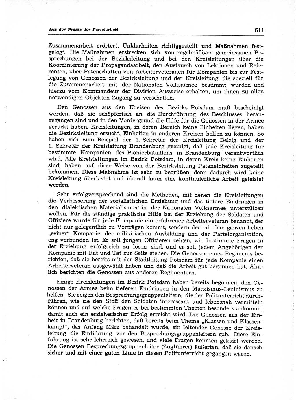 Neuer Weg (NW), Organ des Zentralkomitees (ZK) der SED (Sozialistische Einheitspartei Deutschlands) für Fragen des Parteiaufbaus und des Parteilebens, [Deutsche Demokratische Republik (DDR)] 13. Jahrgang 1958, Seite 611 (NW ZK SED DDR 1958, S. 611)