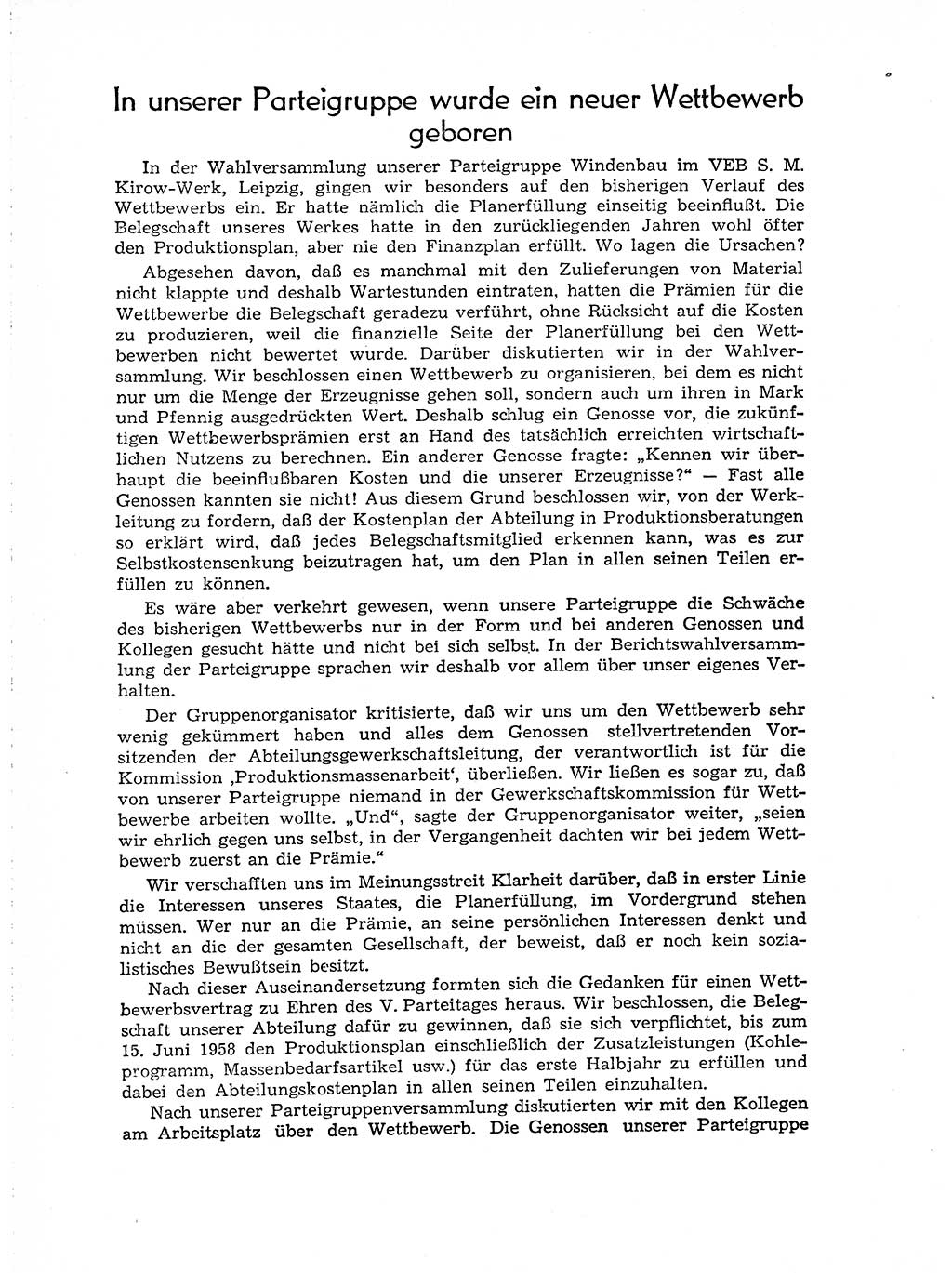 Neuer Weg (NW), Organ des Zentralkomitees (ZK) der SED (Sozialistische Einheitspartei Deutschlands) für Fragen des Parteiaufbaus und des Parteilebens, [Deutsche Demokratische Republik (DDR)] 13. Jahrgang 1958, Seite 614 (NW ZK SED DDR 1958, S. 614)